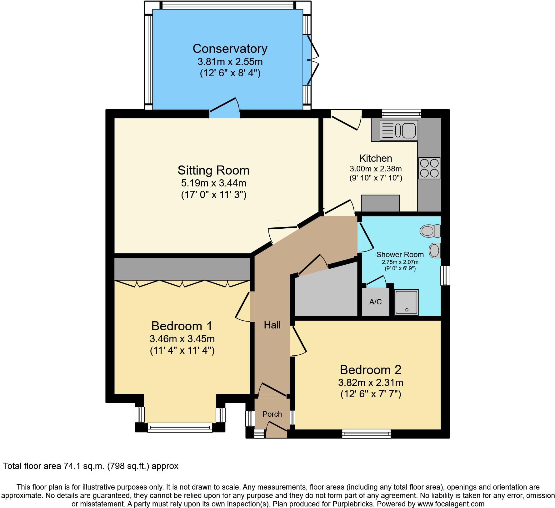 Willow Bank Close, Pershore, WR10 floorplan