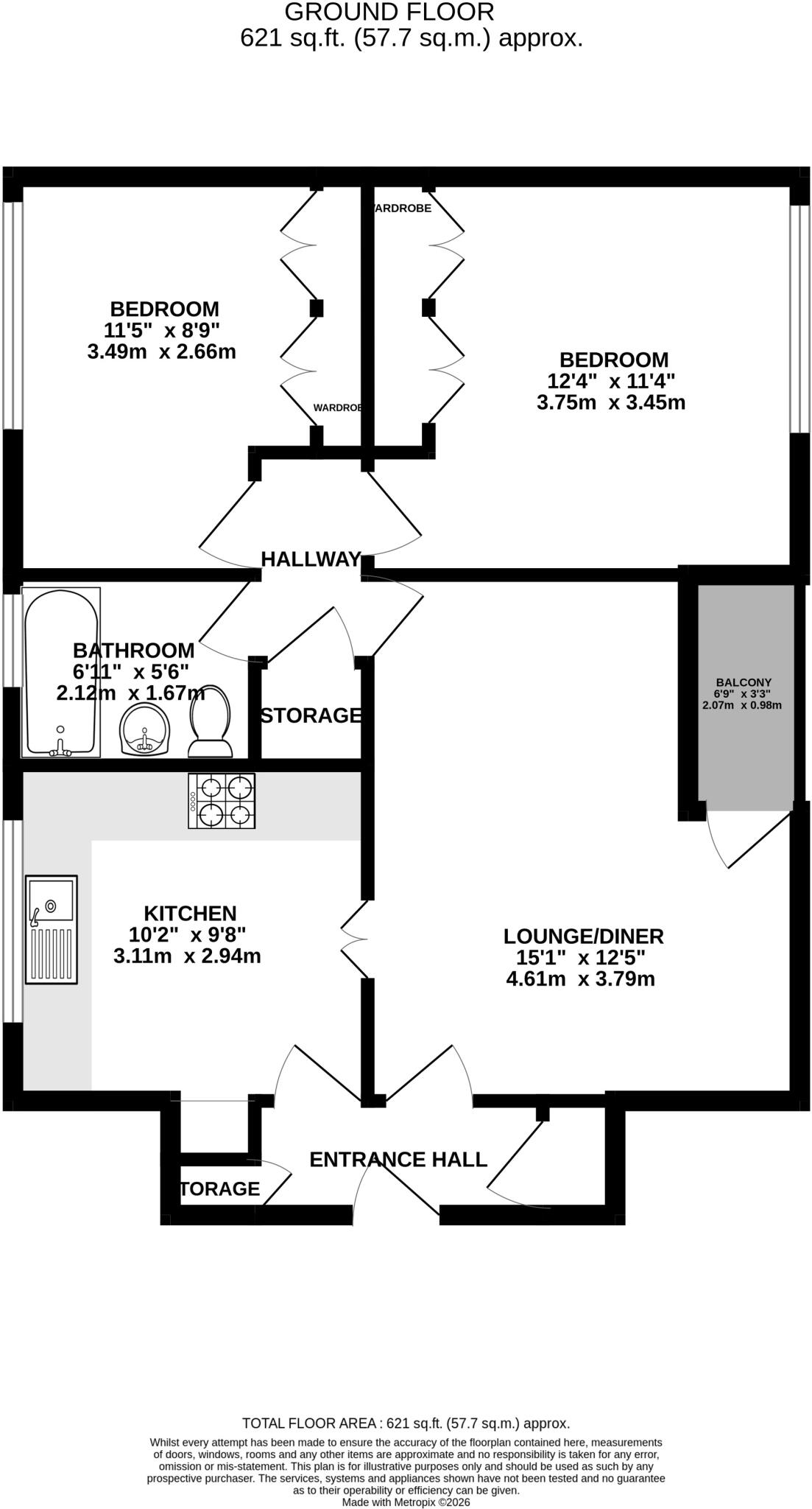 Lemsford Road, St. Albans, Hertfordshire, AL1 floorplan