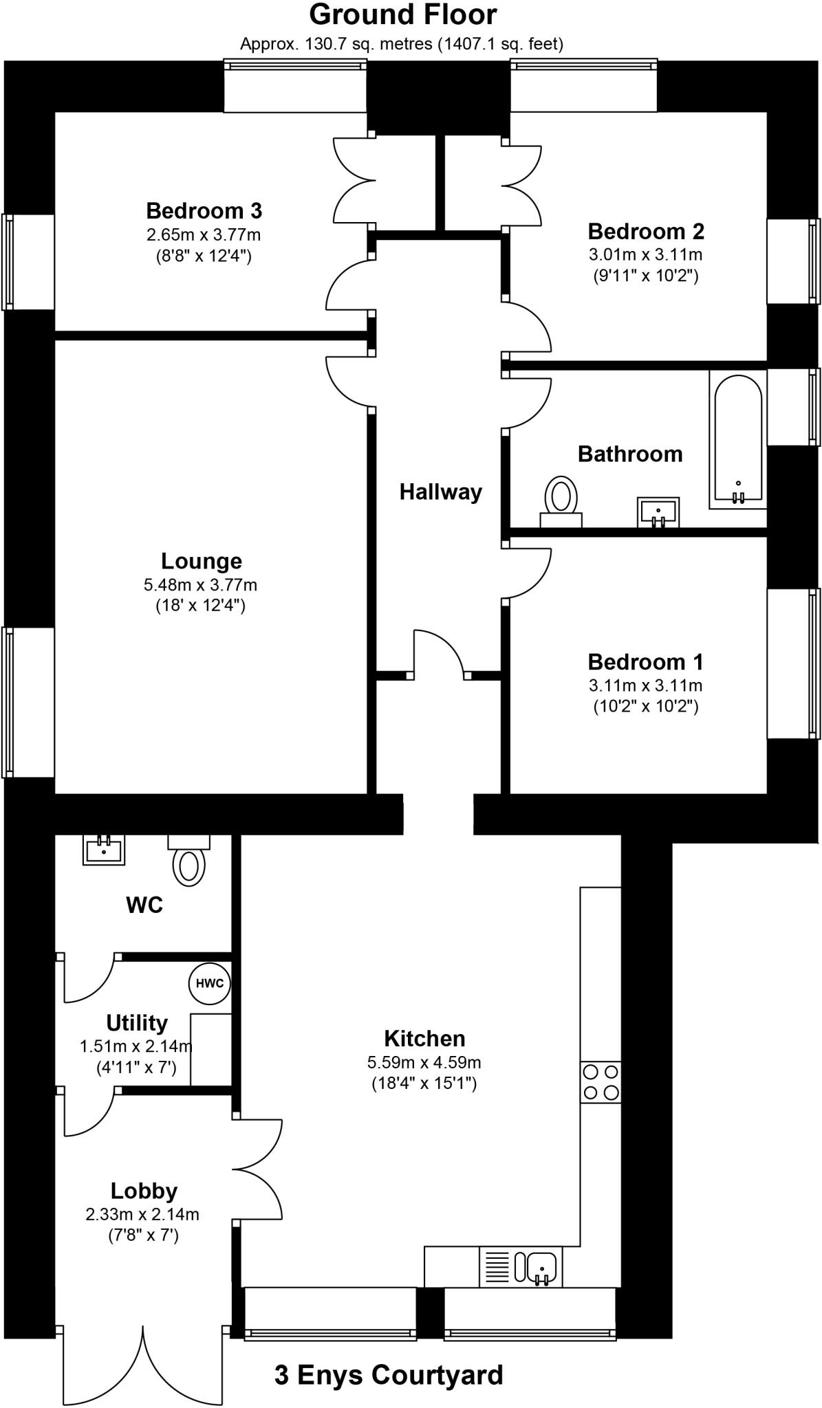 St. Gluvias, Penryn, Cornwall, TR10 floorplan