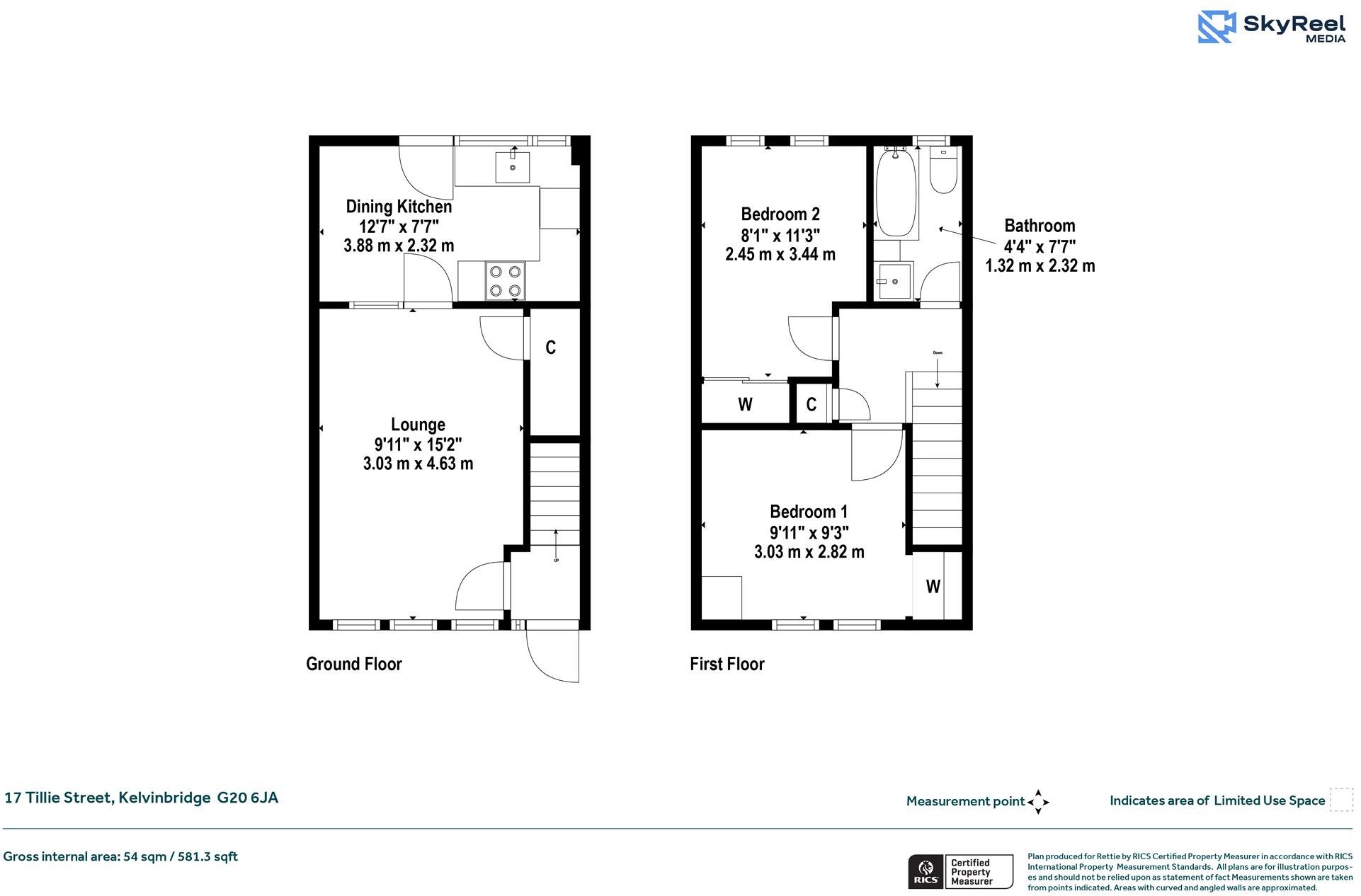 Tillie Street, Kelvinbridge, Glasgow floorplan