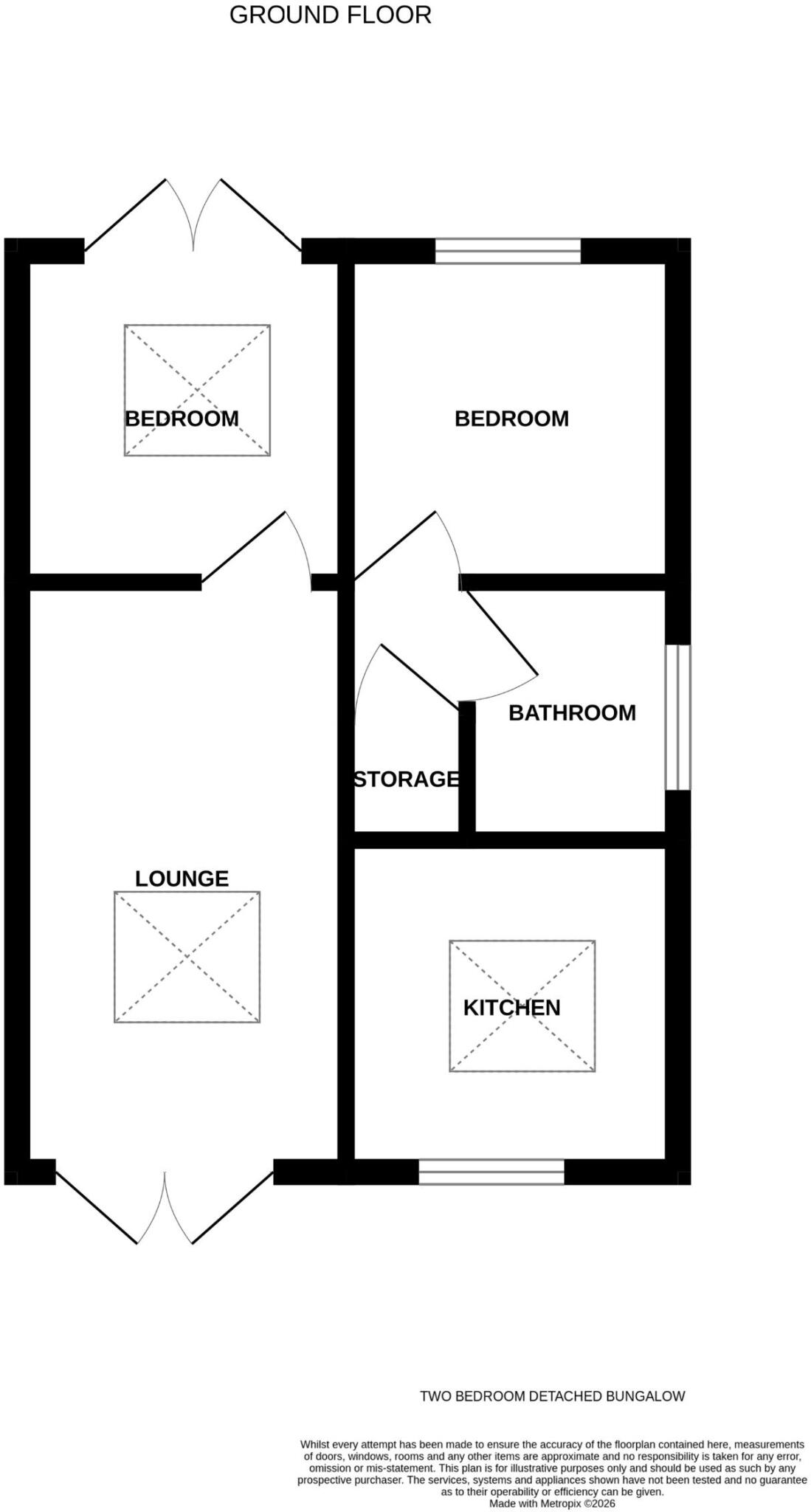 Brooklands, Jaywick, Clacton-on-Sea floorplan
