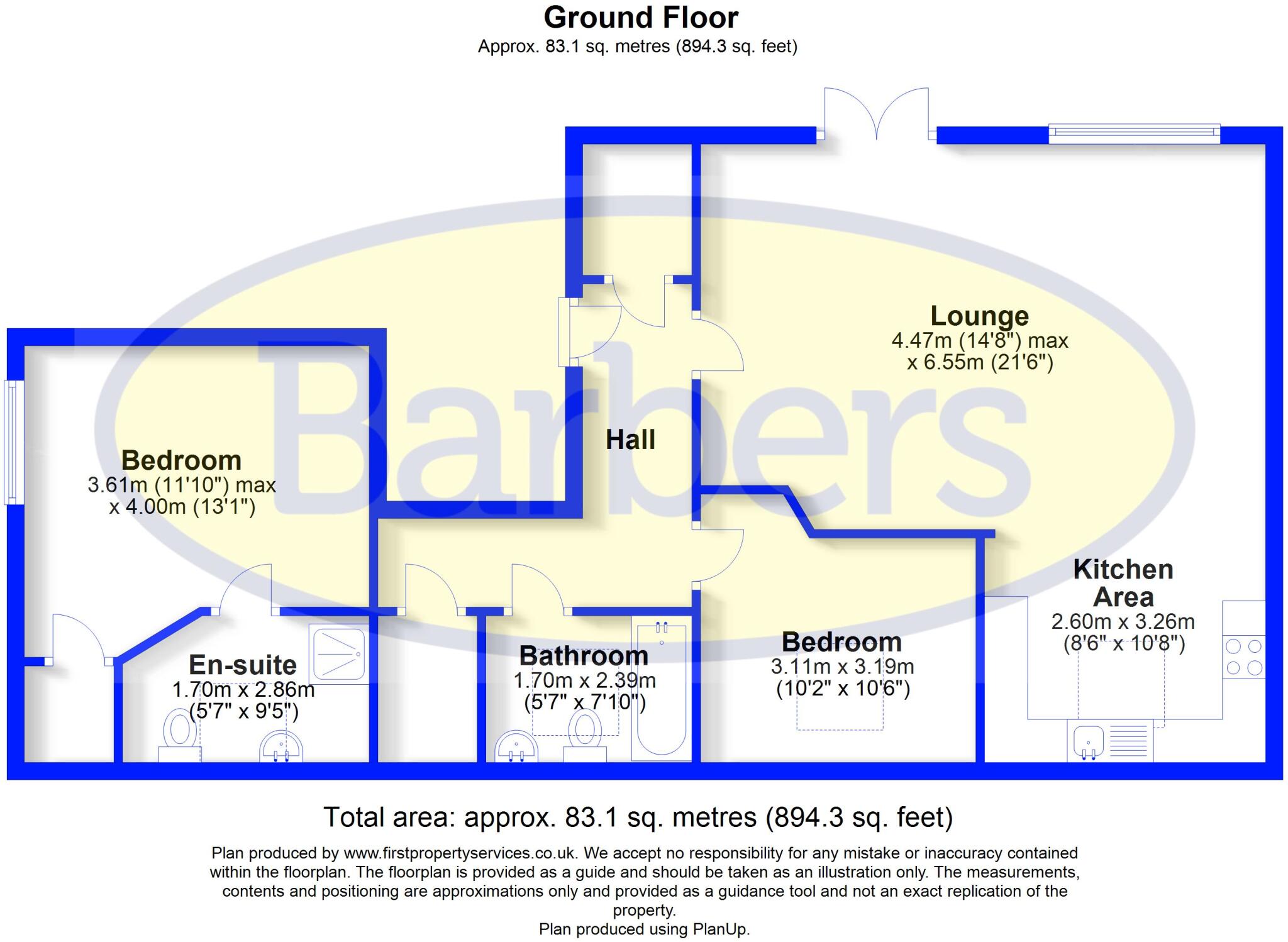 Drayton Mill Court, Cheshire Street floorplan