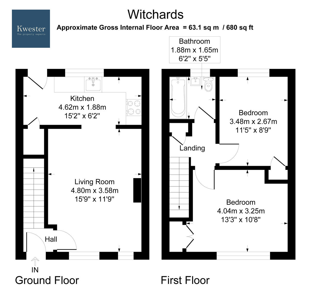 Witchards, Basildon, SS16 floorplan
