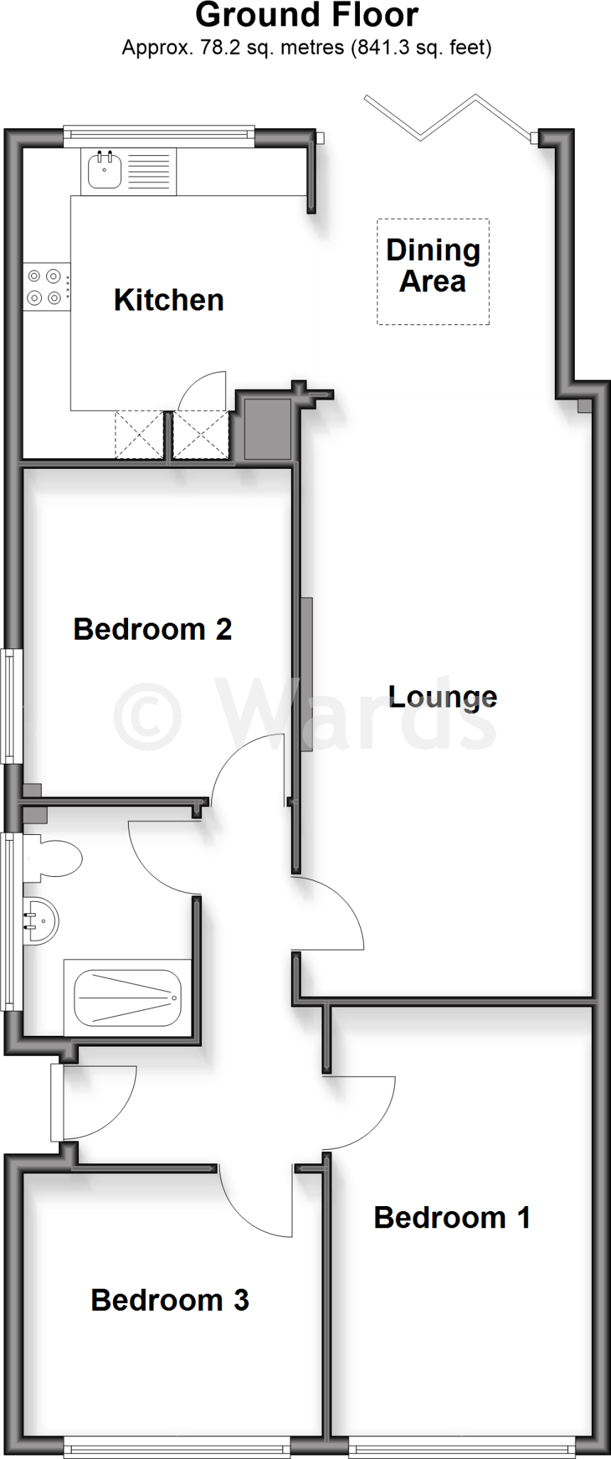 Merritt Road, Greatstone, New Romney, Kent floorplan