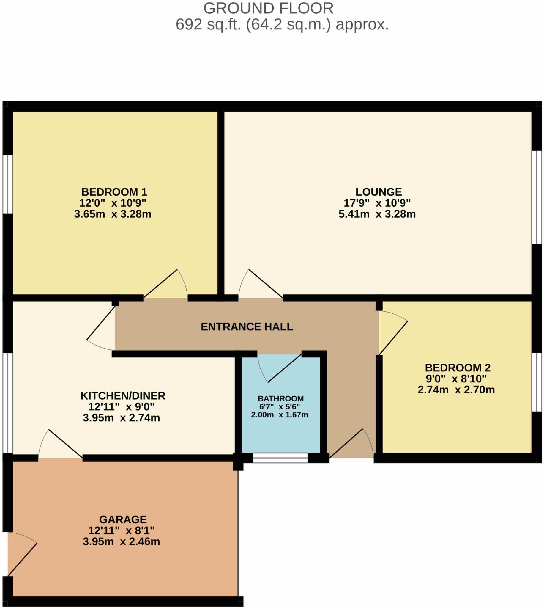Overton Close, Dumpling Hall, Newcastle upon Tyne, NE15 floorplan