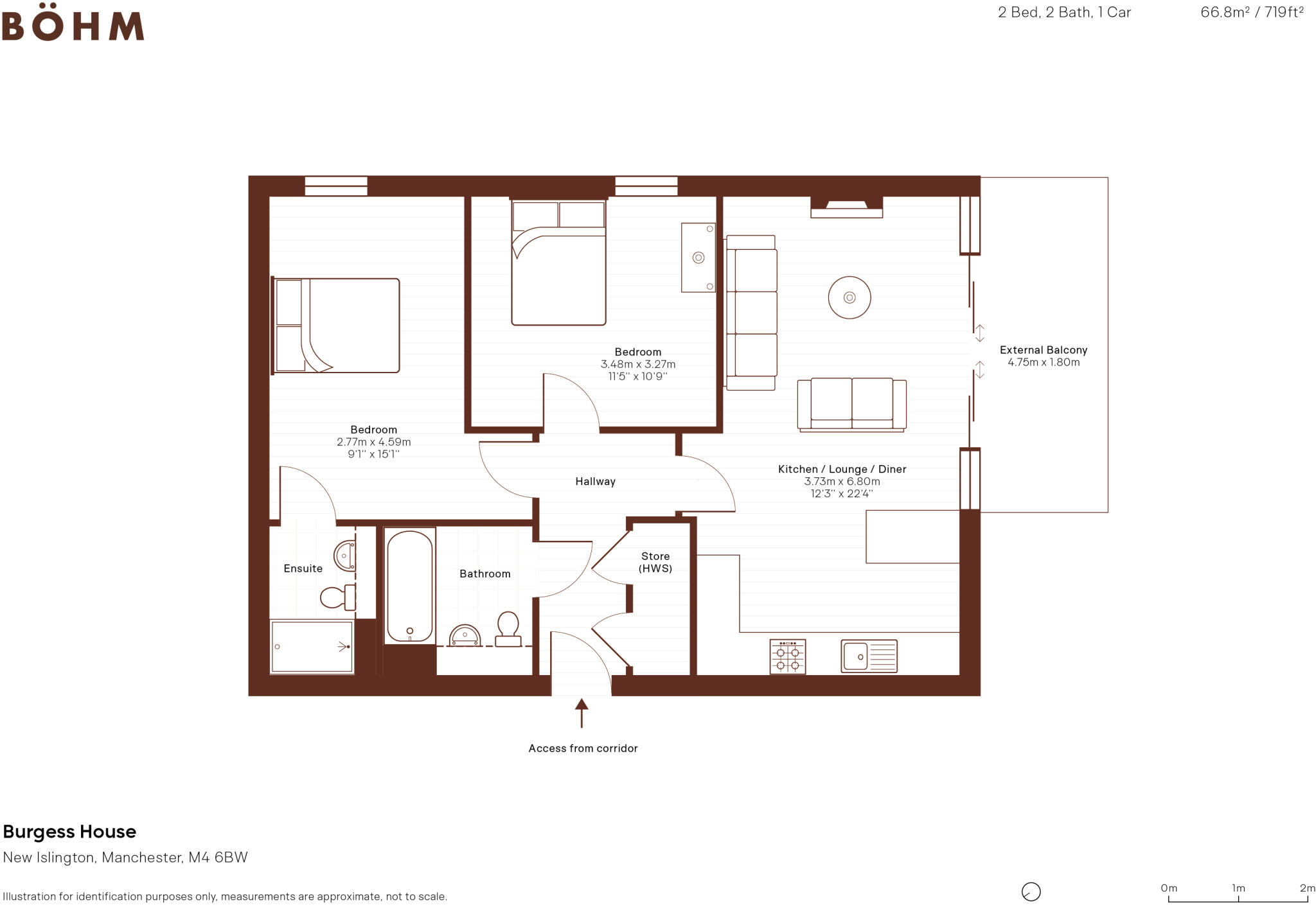 Burgess House, New Islington, Manchester floorplan