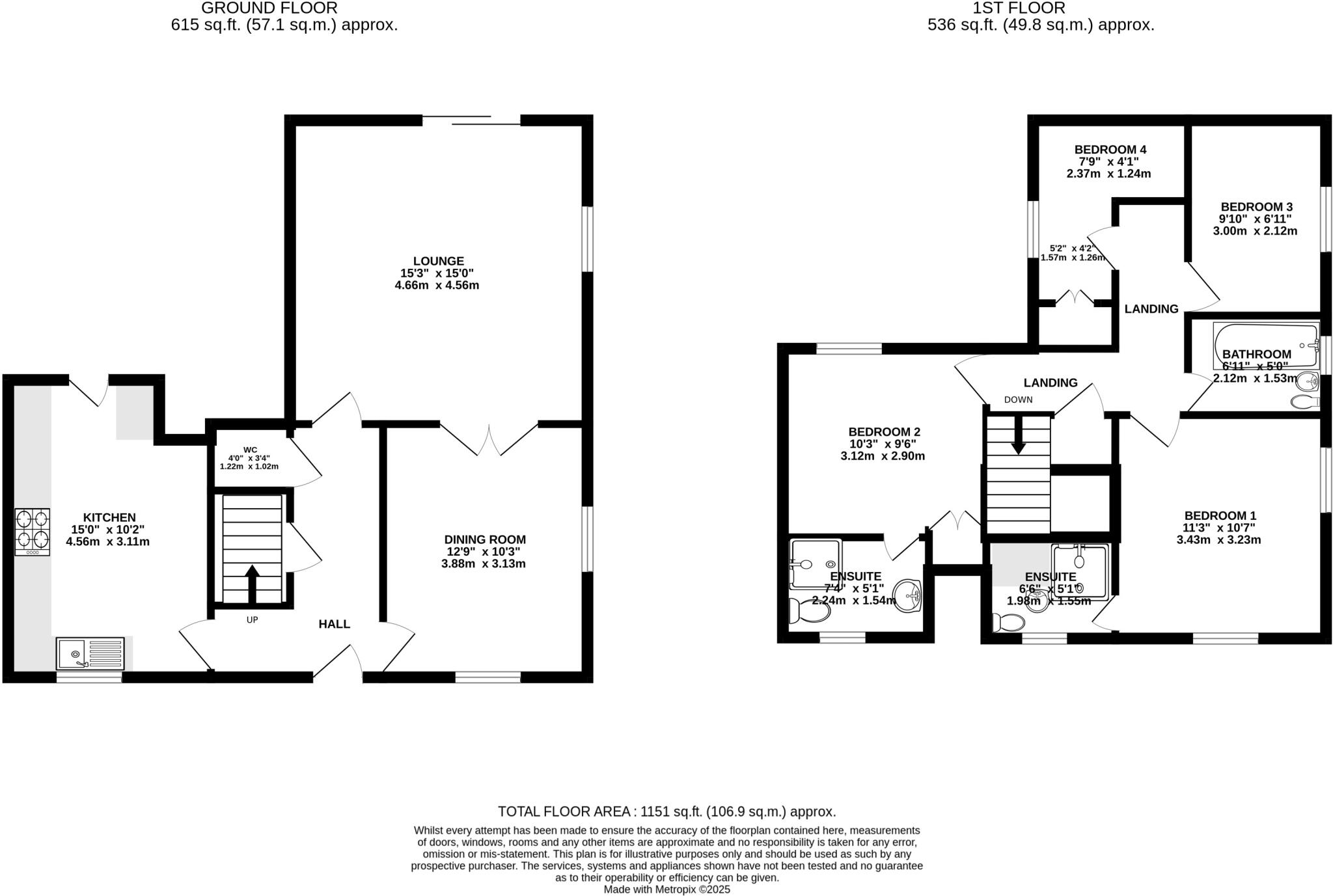 Jenner Road, Gorleston, Great Yarmouth, Norfolk, NR31 floorplan