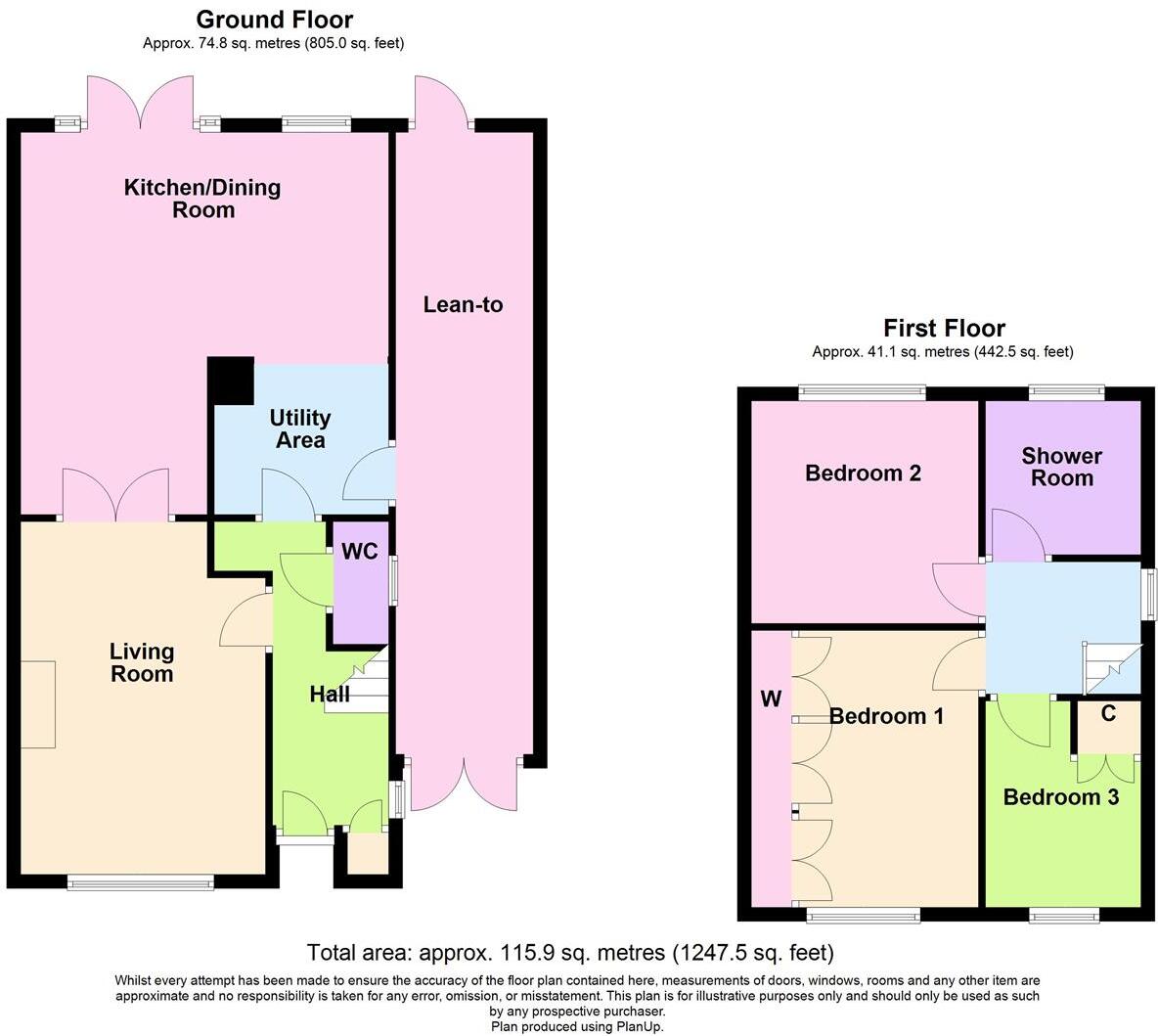 Upper Clabdens - Ware floorplan