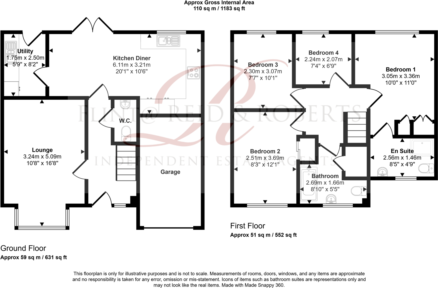 Llys Cwyfan, Oakenholt, Flint floorplan