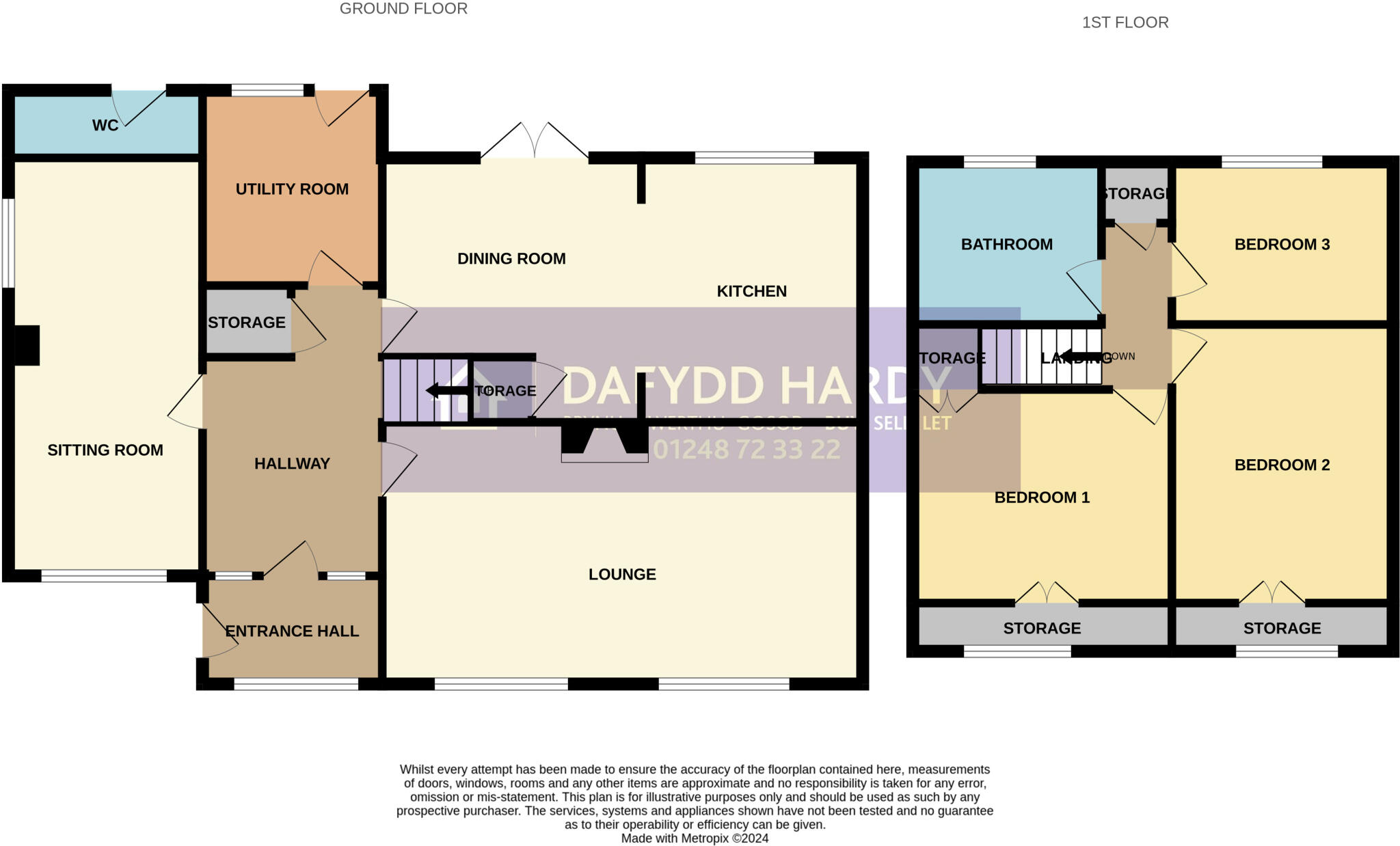 Minffordd Road, Llanrug, Gwynedd, LL55 floorplan