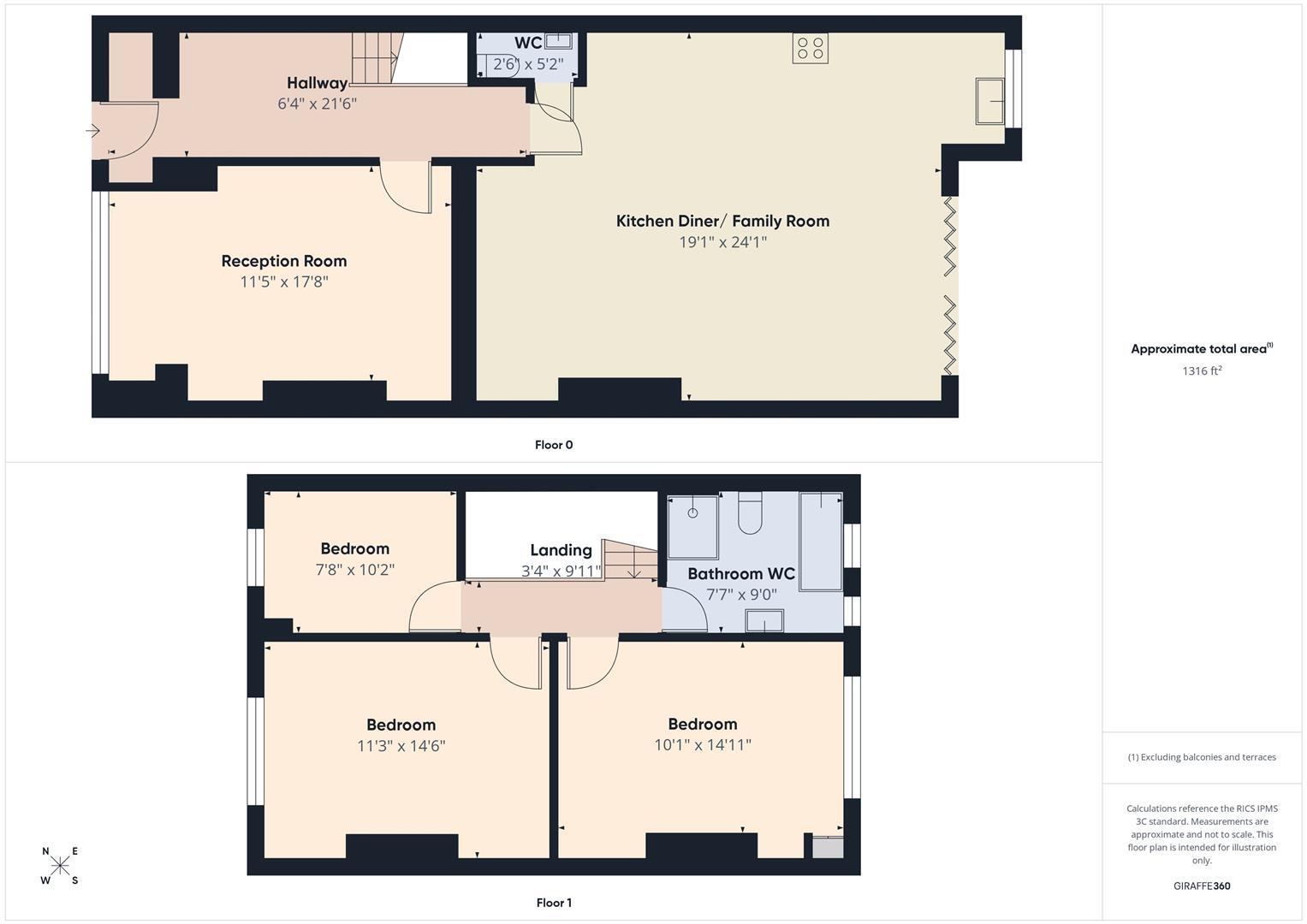 Gordon Terrace, Whitley Bay floorplan
