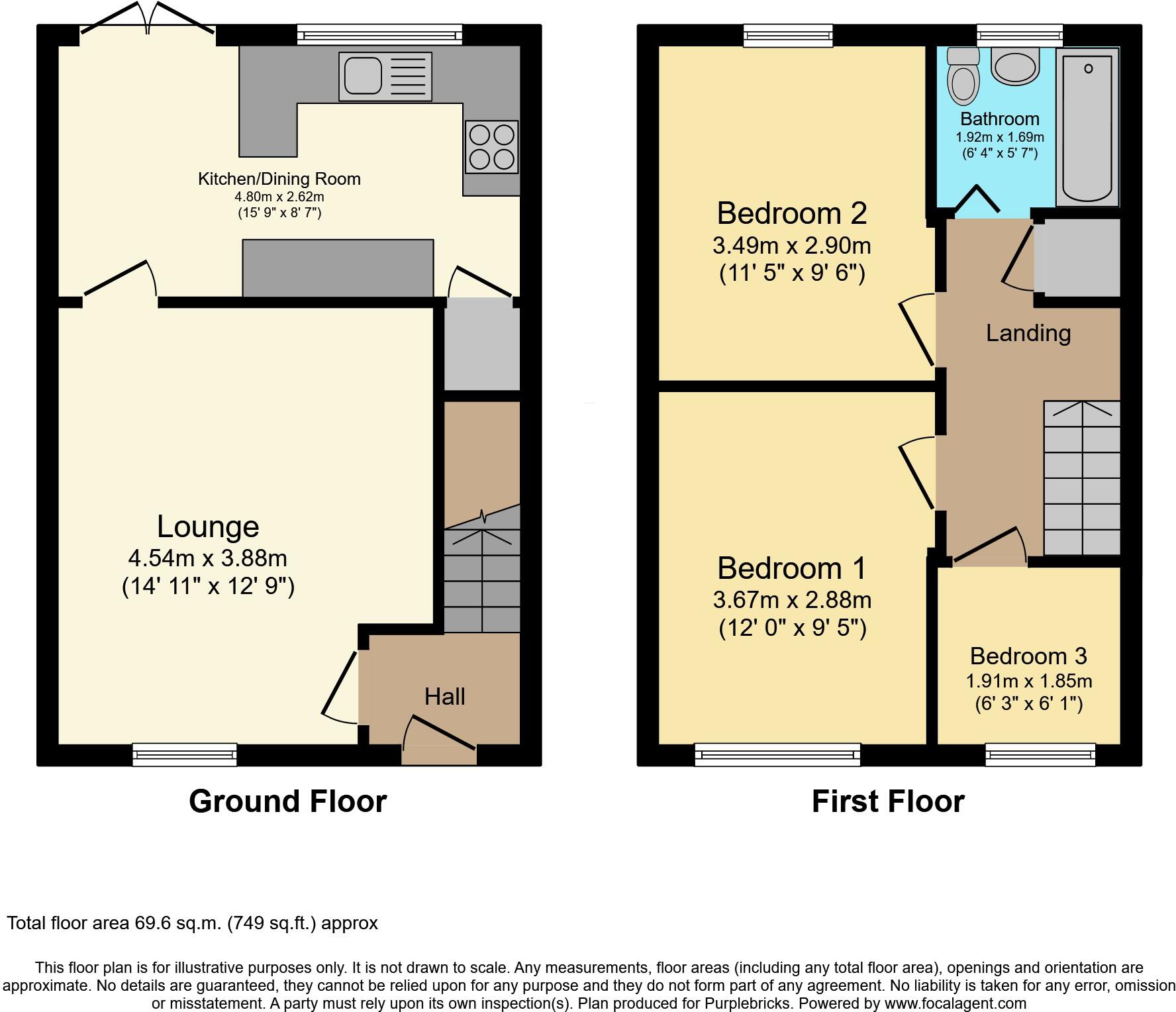 Diana Drive, Potters Green, Coventry, CV2 floorplan