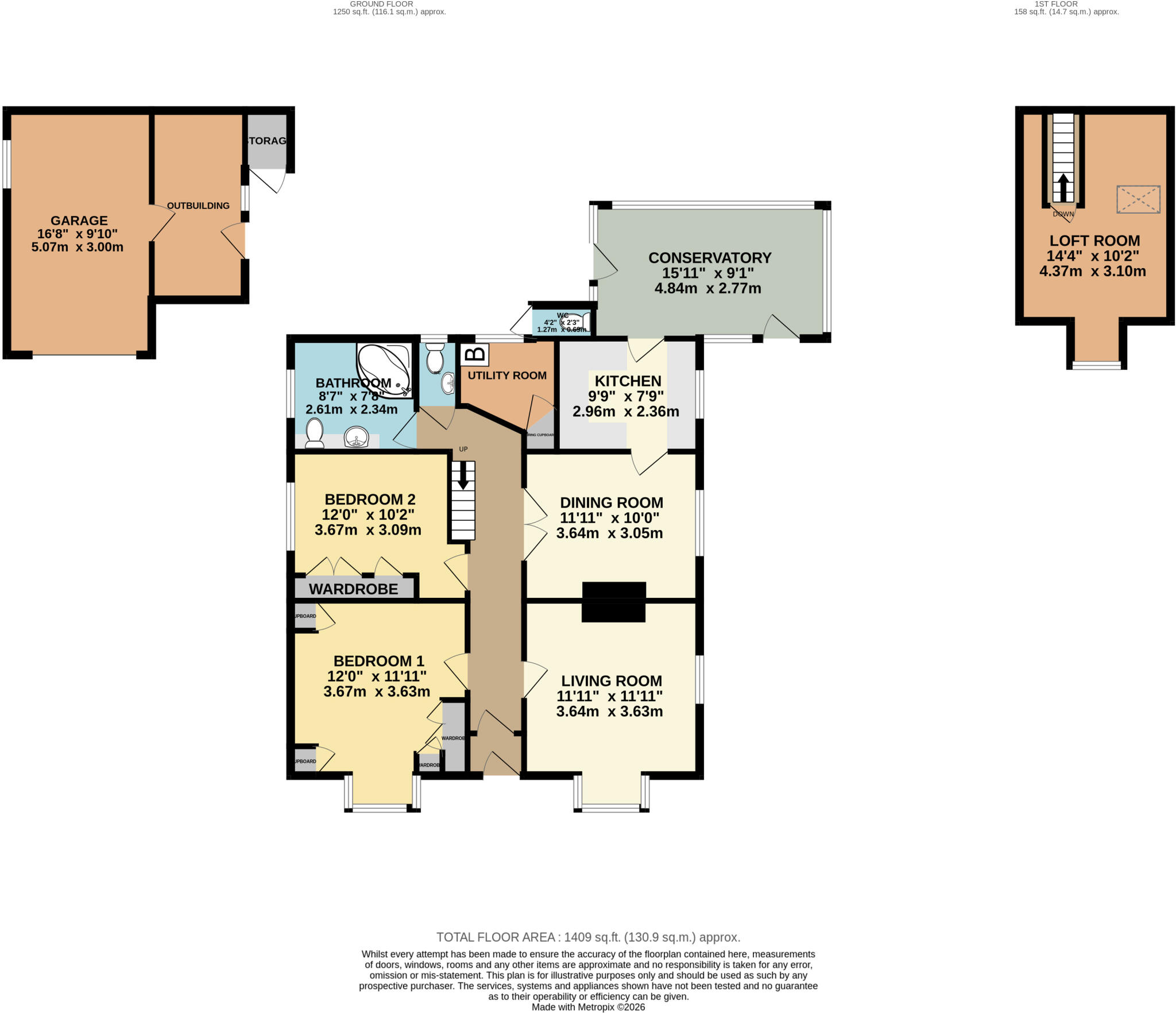 Exeter Road, Braunton, EX33 floorplan