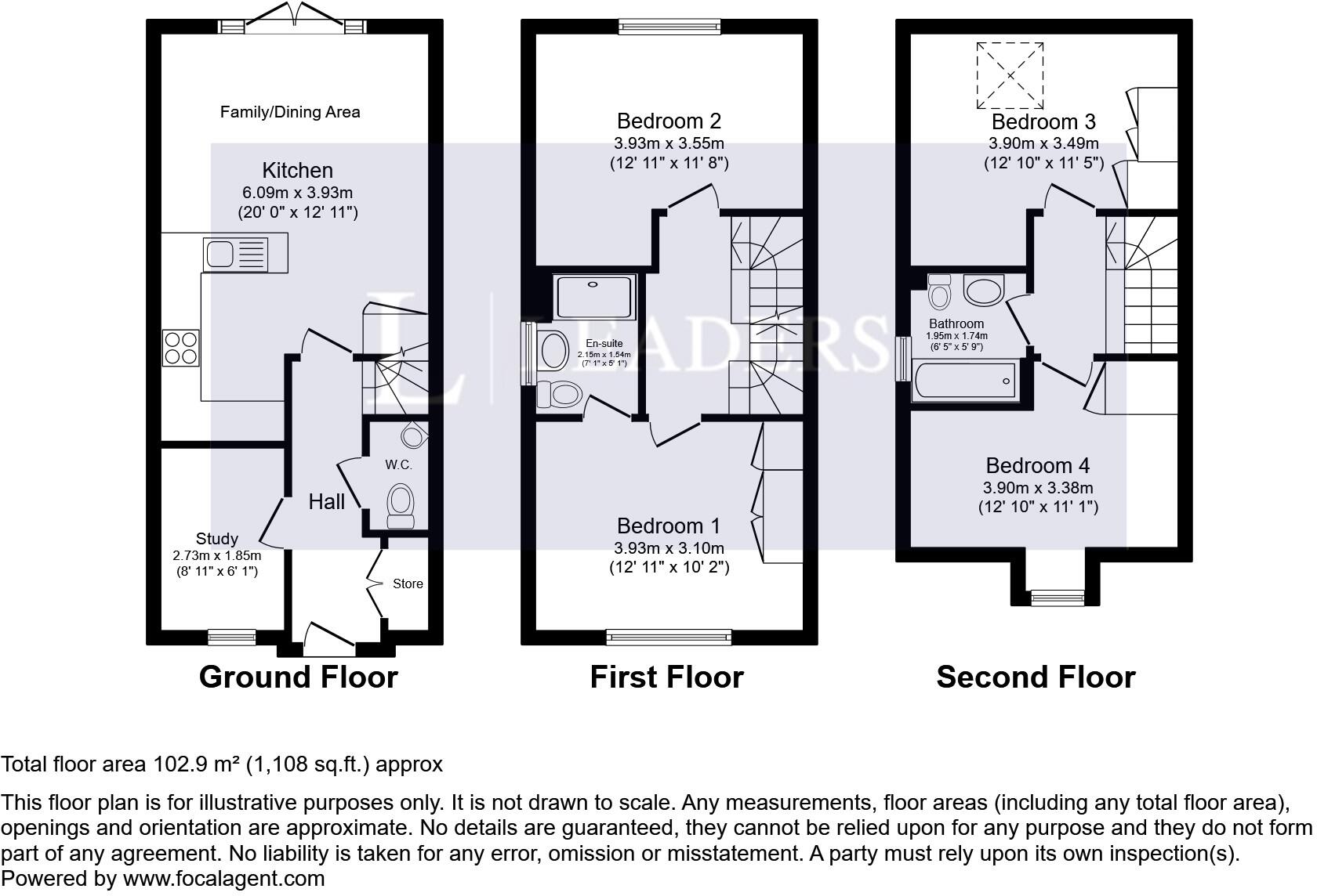 Daisy Lane, Wixams, Bedford, MK42 floorplan