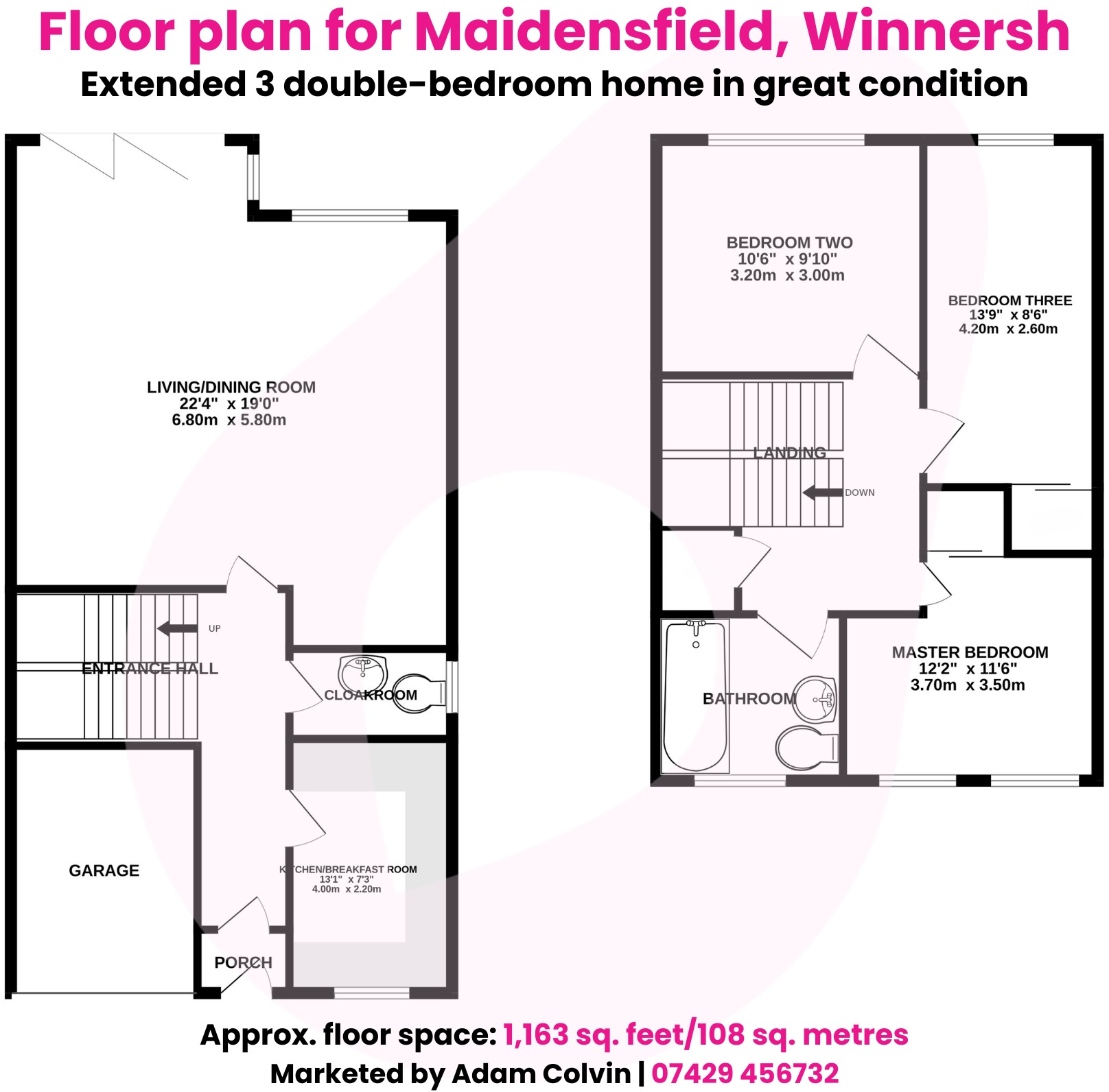 Maidensfield, Winnersh, Wokingham, Berkshire, RG41 floorplan