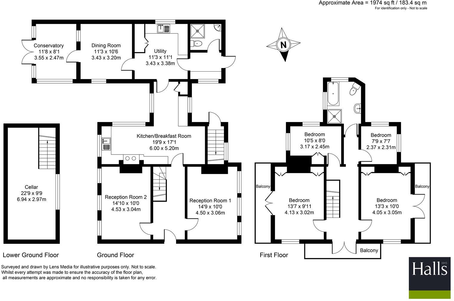 Cae Boncyn Lane, Llanfyllin floorplan