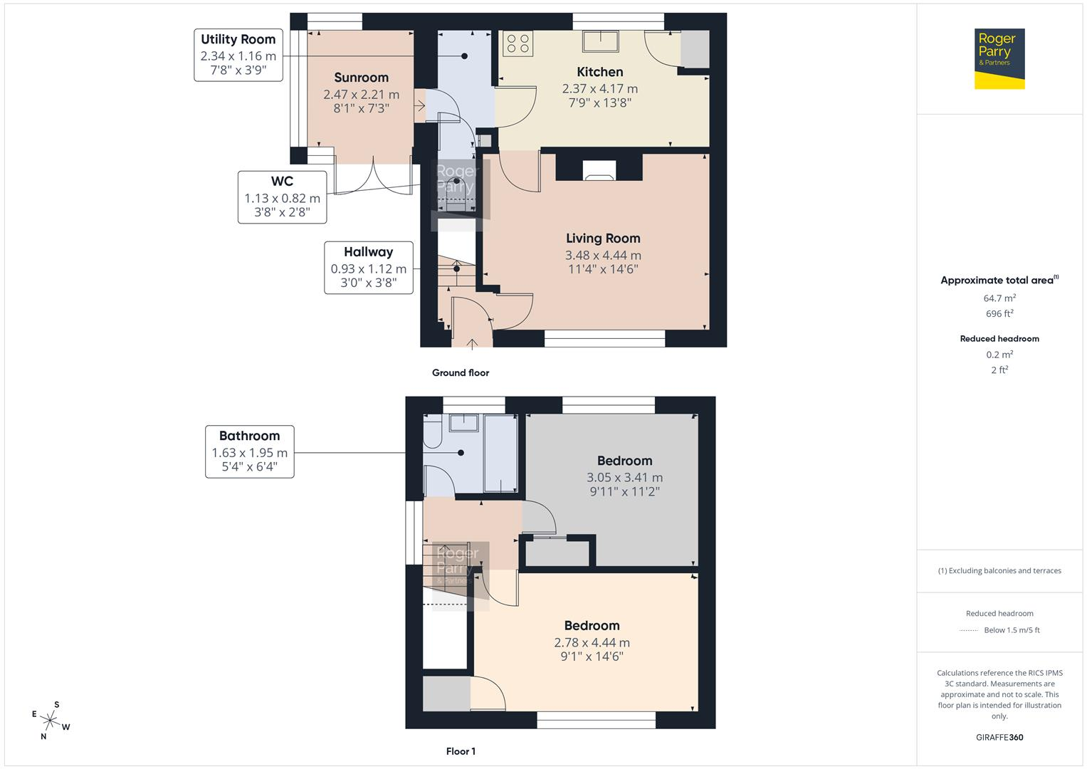 45 Erw Wen, Morda, Oswestry floorplan