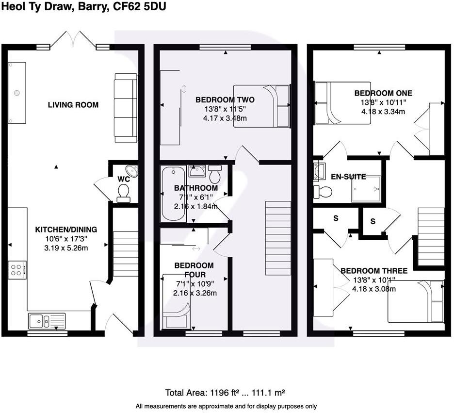 Heol Ty Draw, Barry floorplan