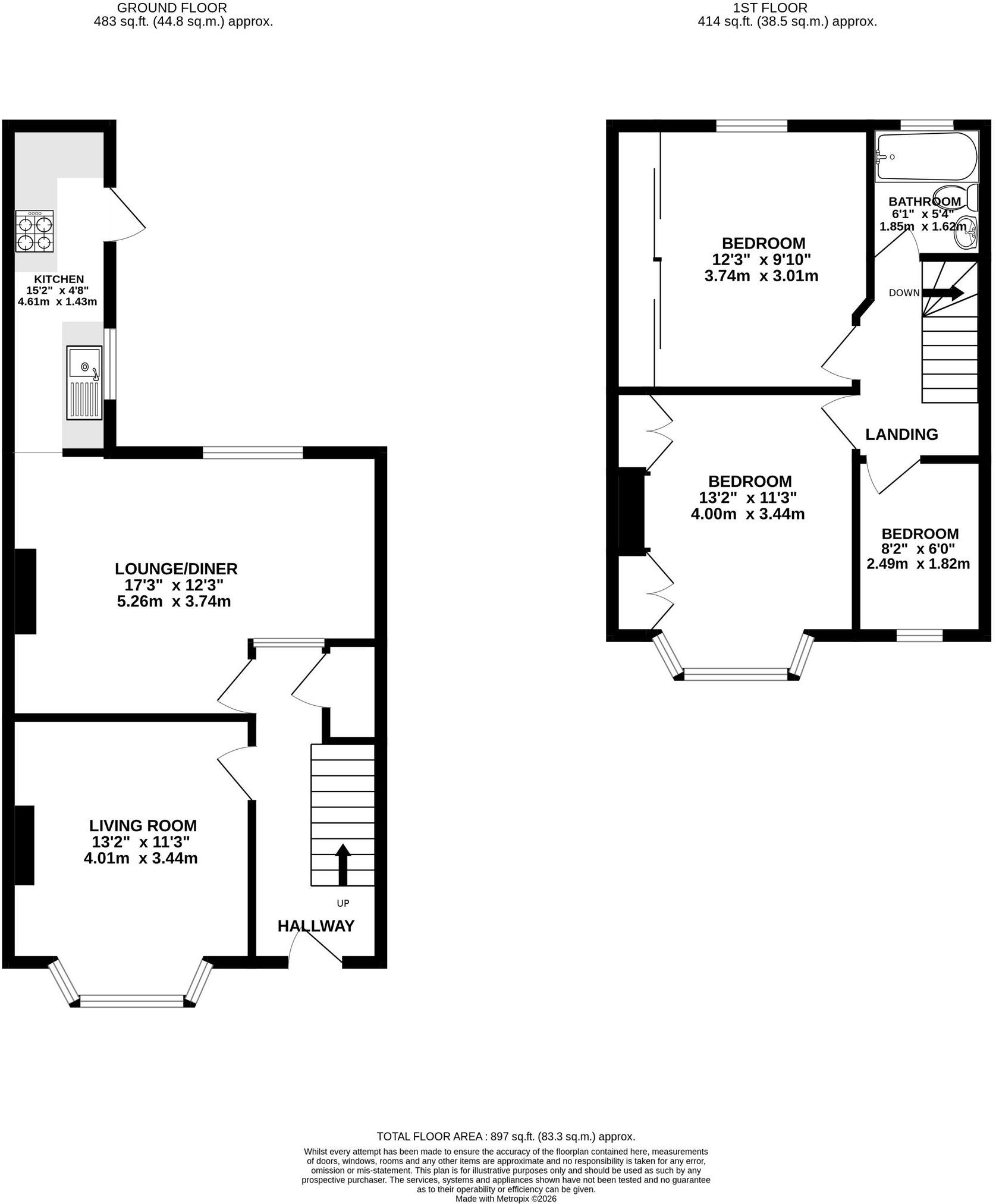 Aston Crescent, Newport, NP20 floorplan