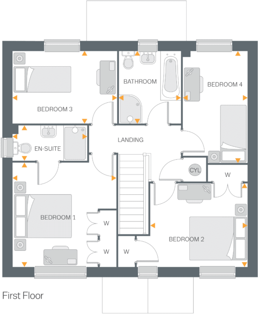 Houlton Way,
Rugby,
CV23 1EZ floorplan