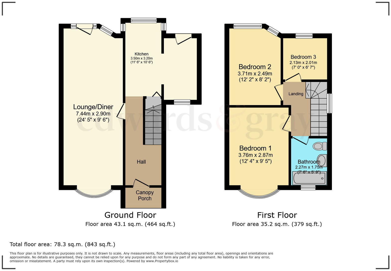 Bryn Arden Road, South Yardley , B26 1JY floorplan