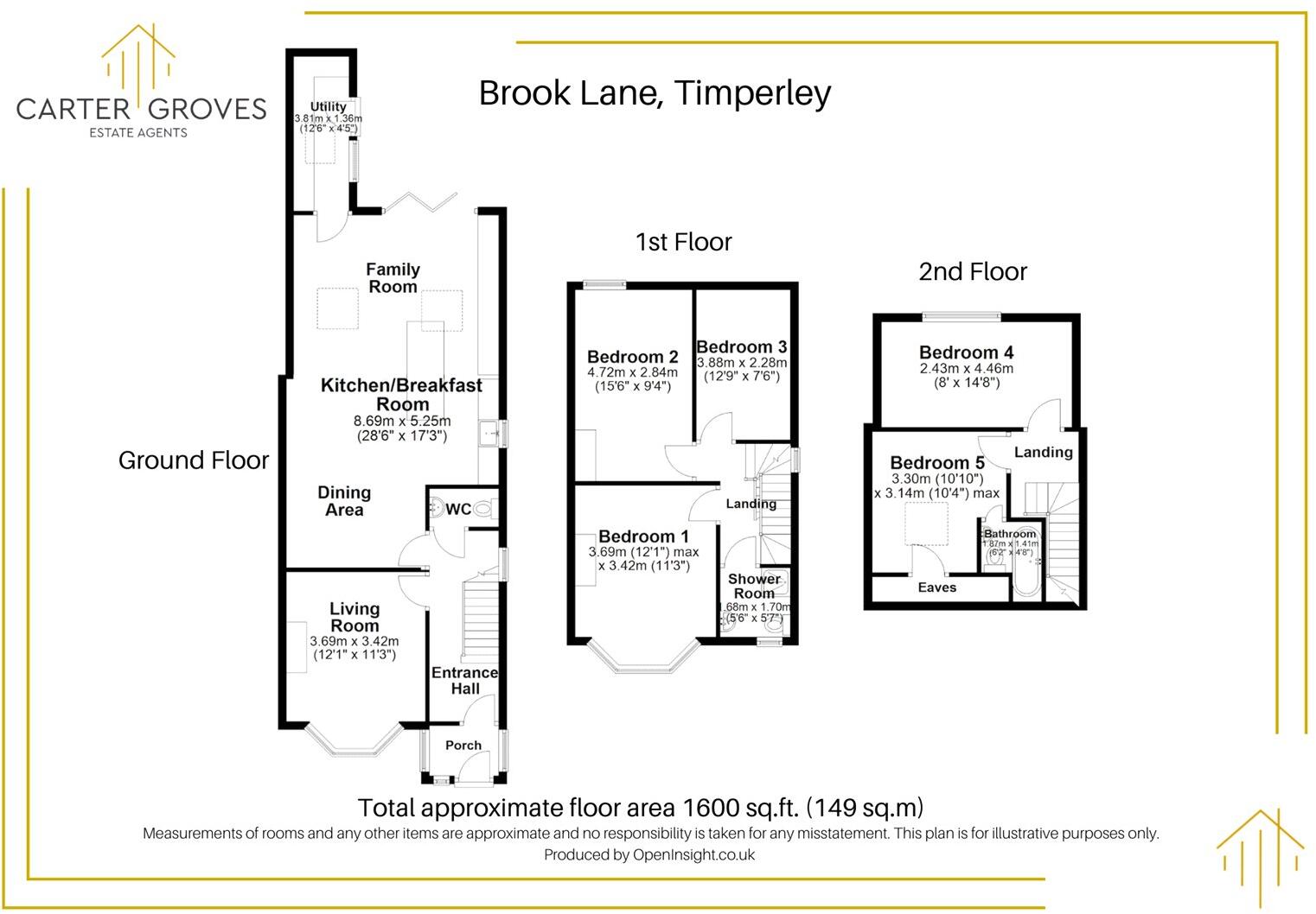 Brook Lane, Timperley, Altrincham, Greater Manchester, WA15 floorplan