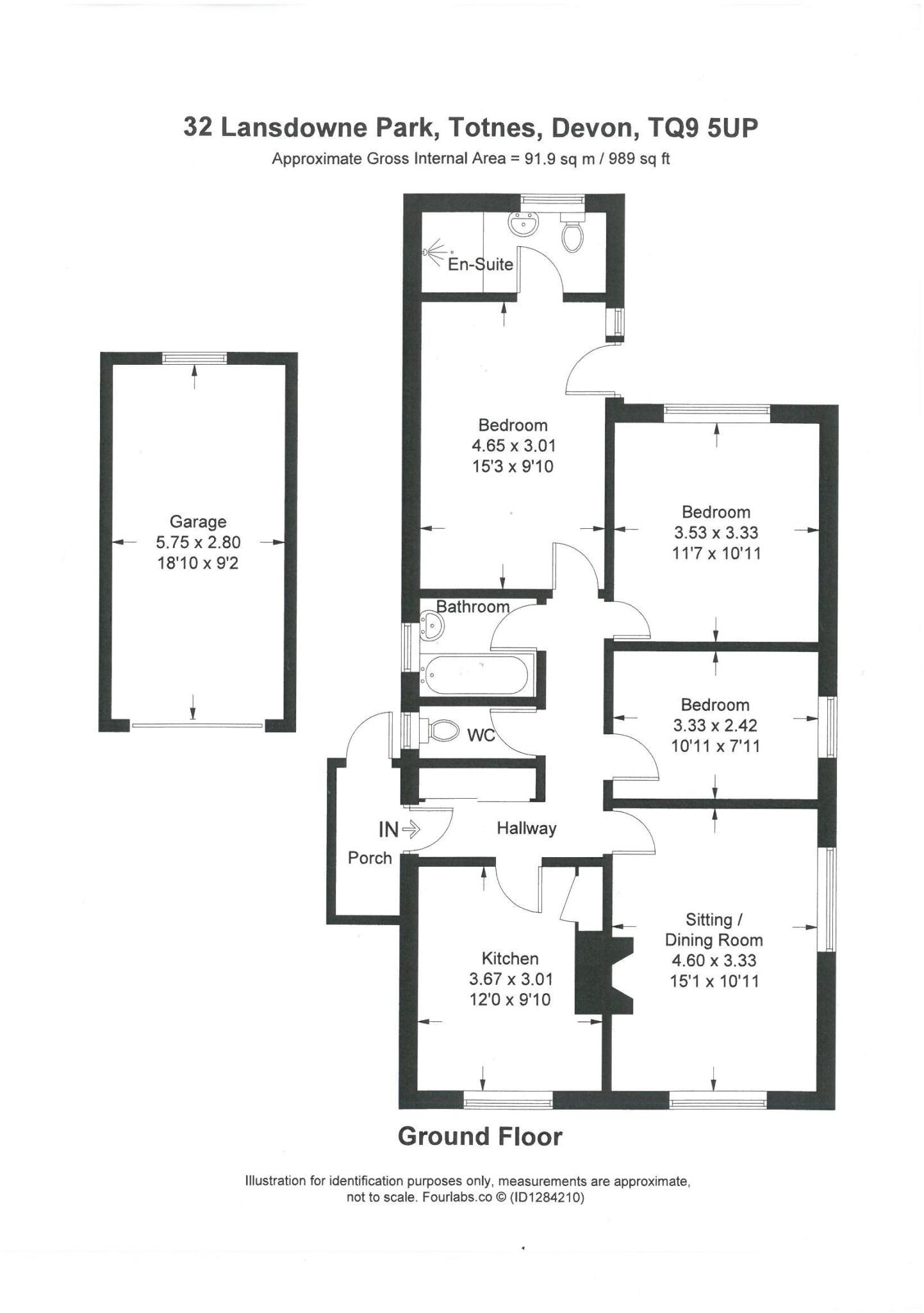 32, Lansdowne Park, Totnes floorplan