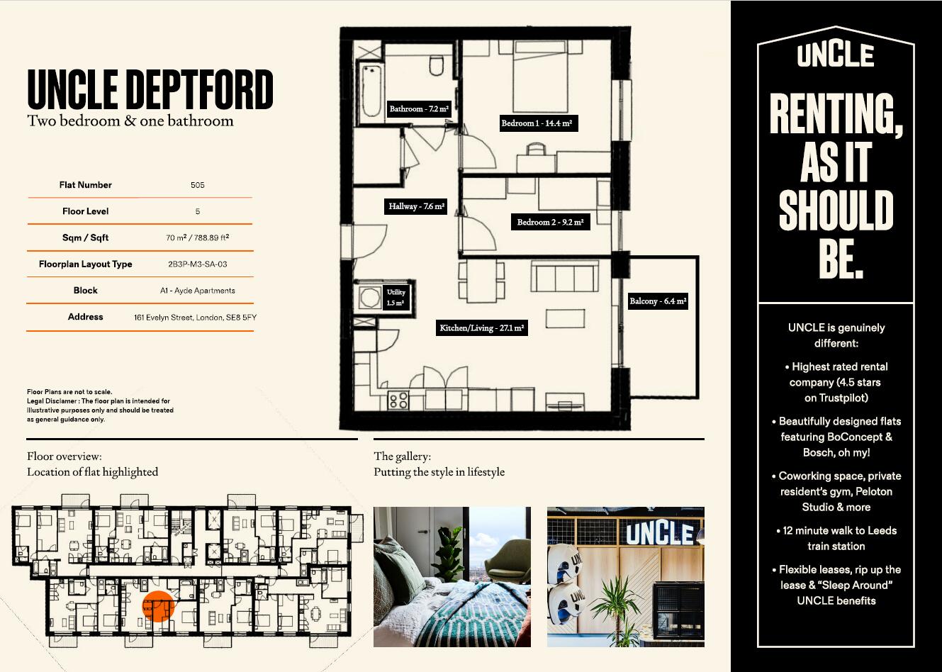 UNCLE Deptford, London, SE8 floorplan