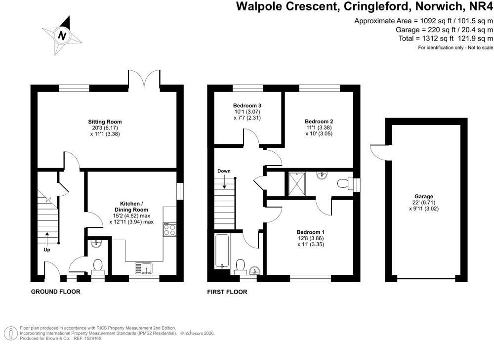 Walpole Crescent, Cringleford, Norwich, NR4 floorplan