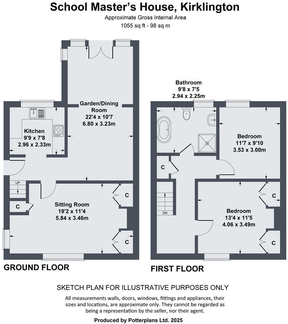 School Master's House, Kirklington, Bedale, DL8 2NG floorplan