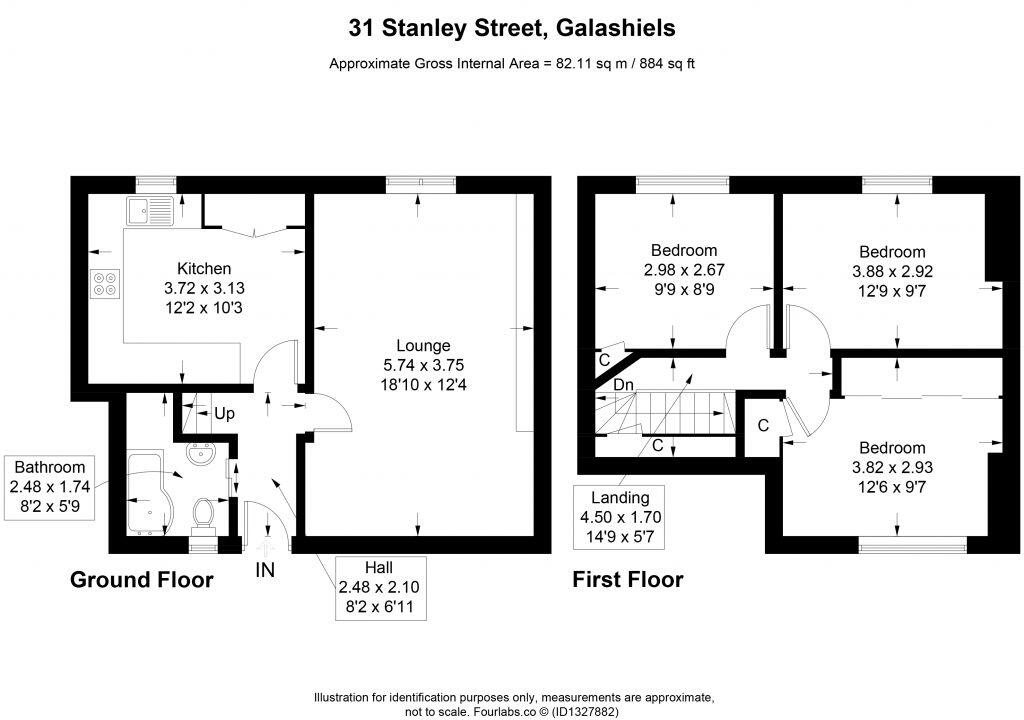 31 Stanley Street, Galashiels, TD1 1HT floorplan