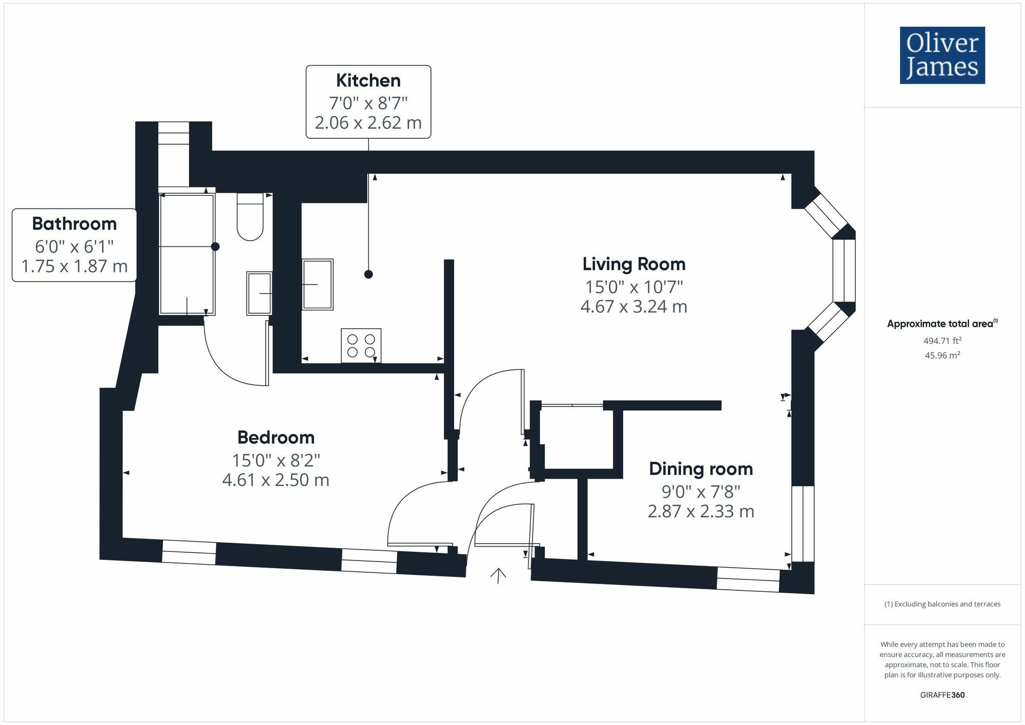 Flat 2, 1 West Street, Huntingdon floorplan