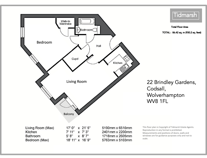 22 Brindley Gardens, Codsall WV8 1FL floorplan