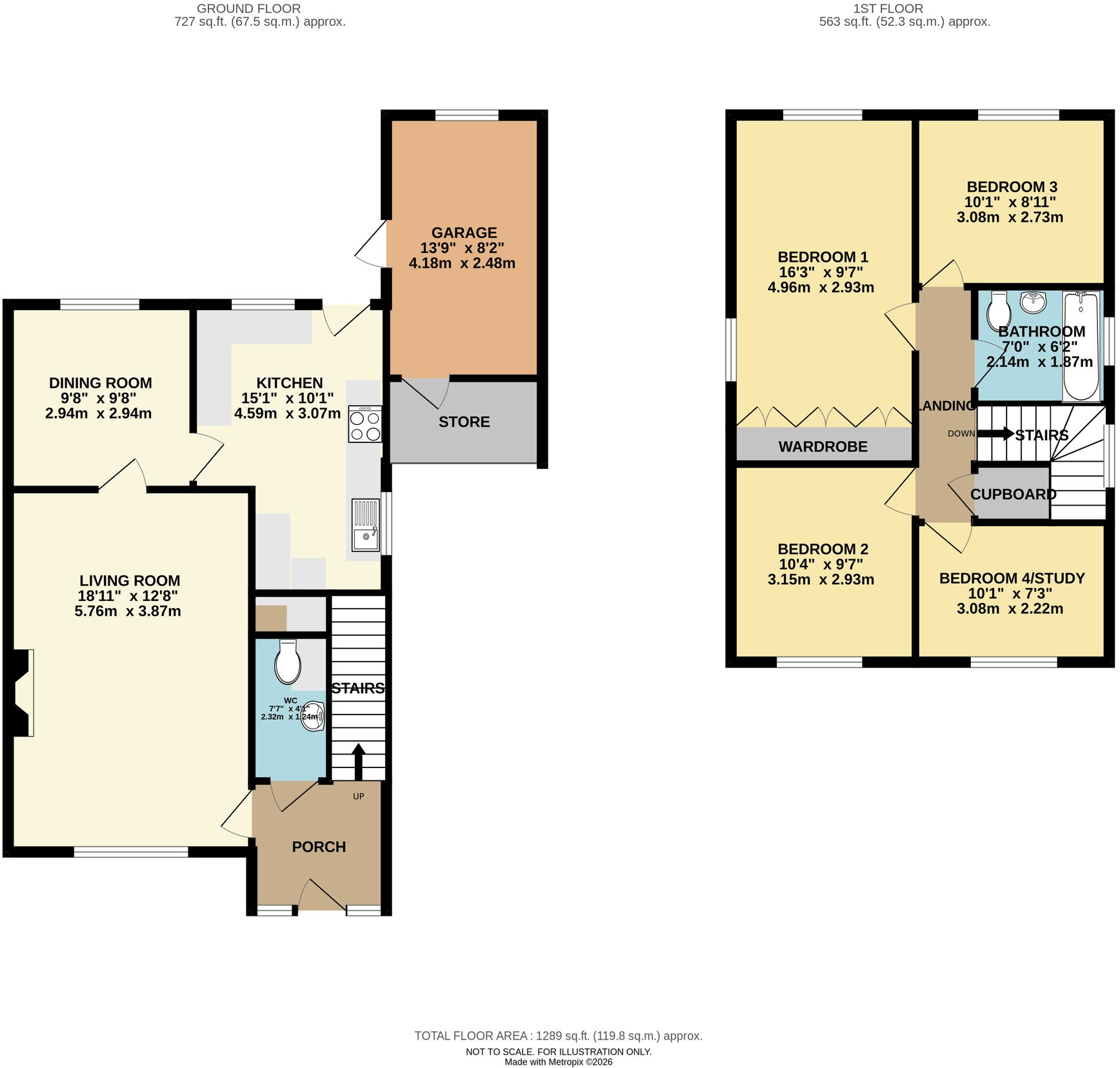 31, Goodwood Avenue, Bridgnorth, WV15 floorplan