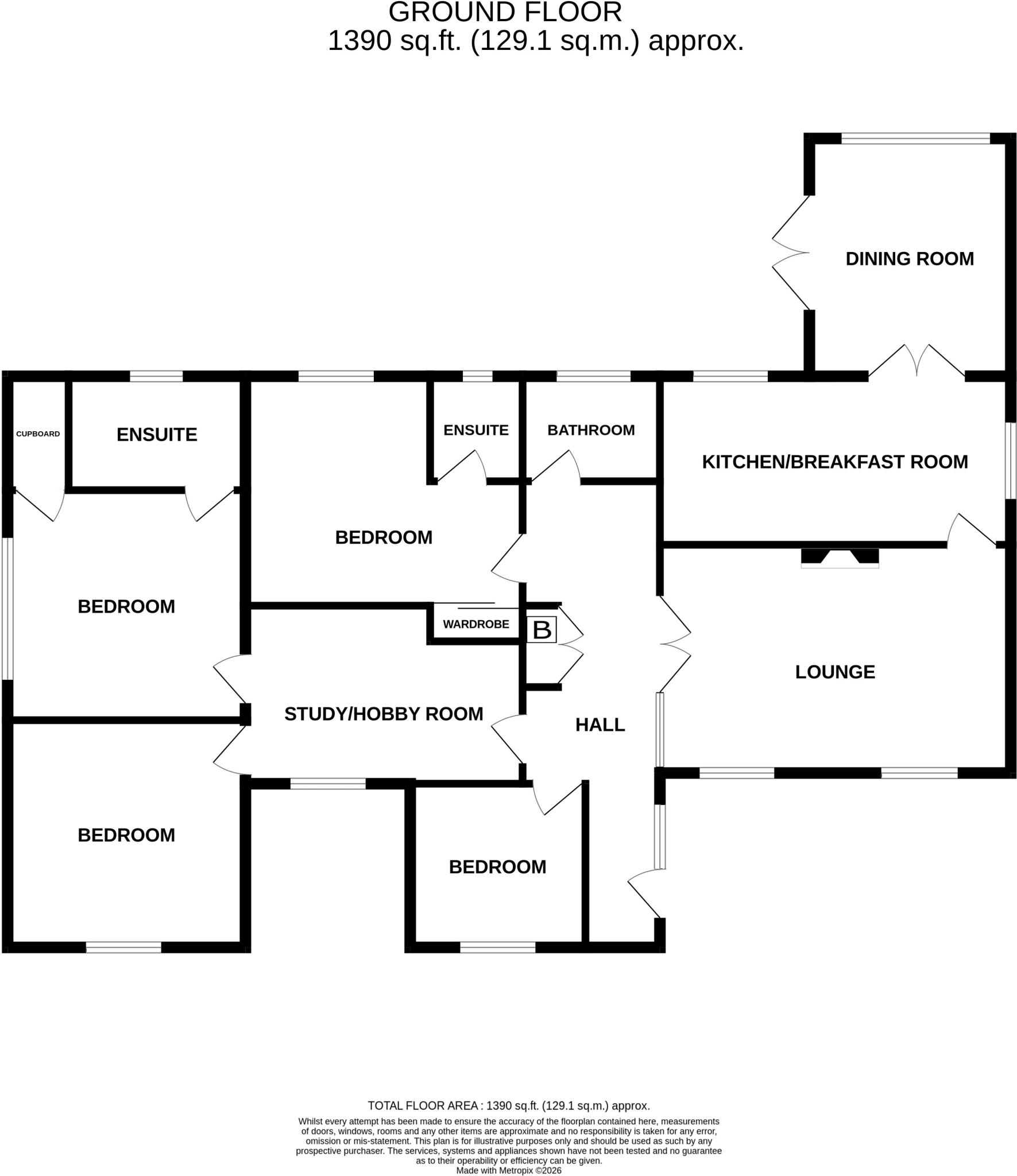 Pippins Close, Shotton, Deeside floorplan