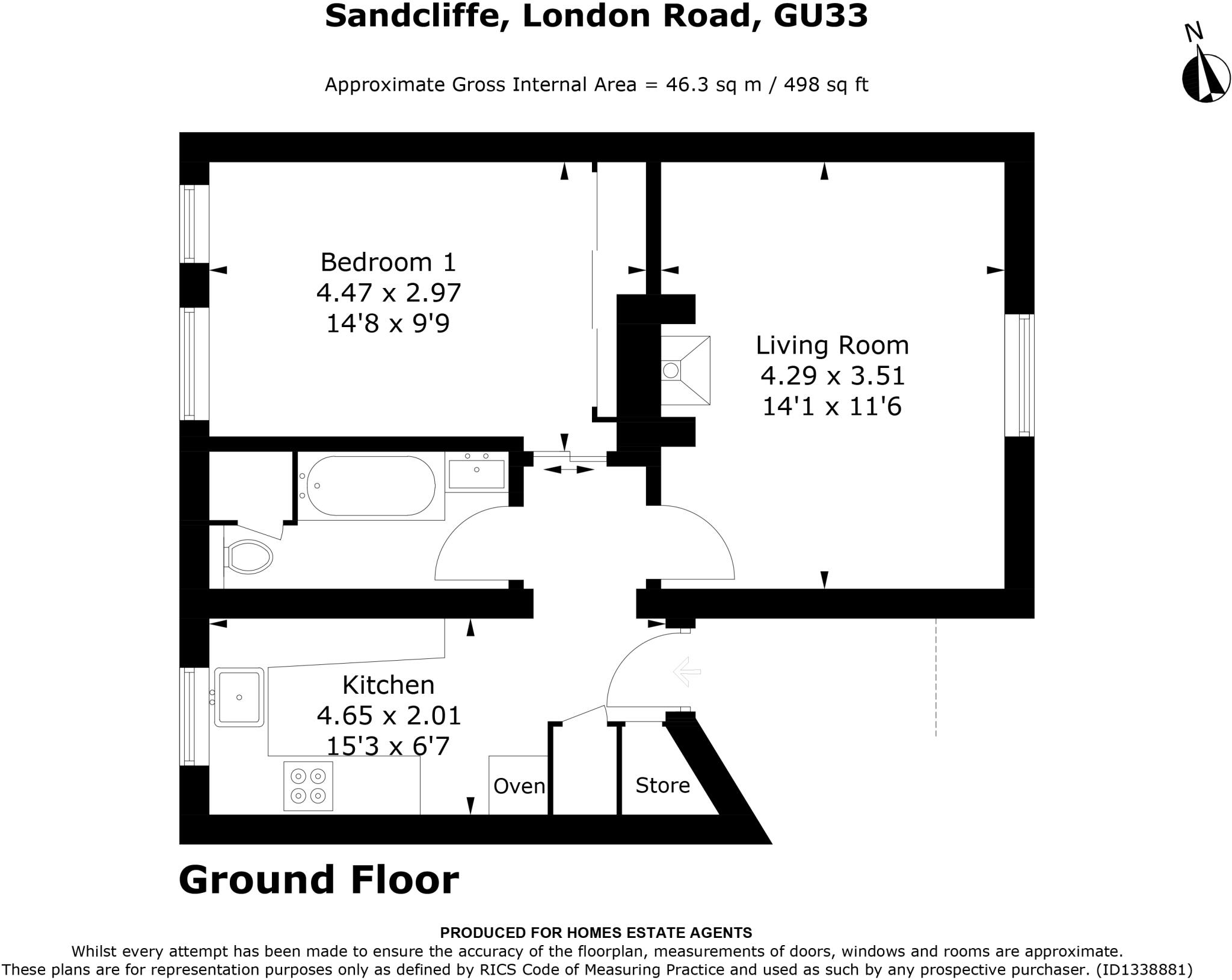 London Road, Rake, Liss, West Sussex floorplan