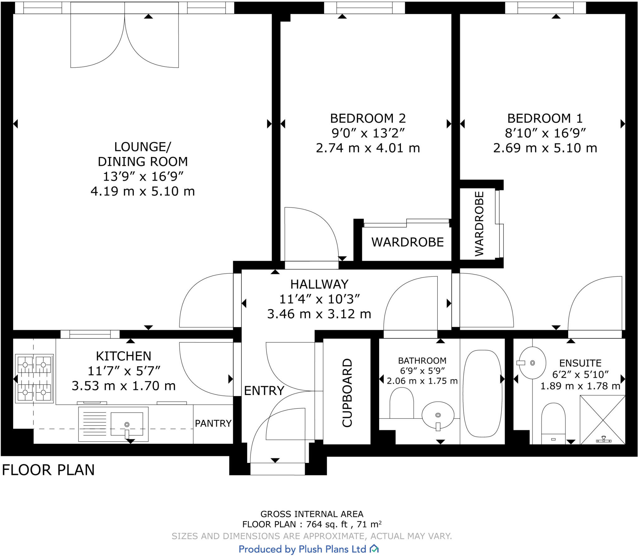 220, Wallace Street, Glasgow, Glasgow City floorplan