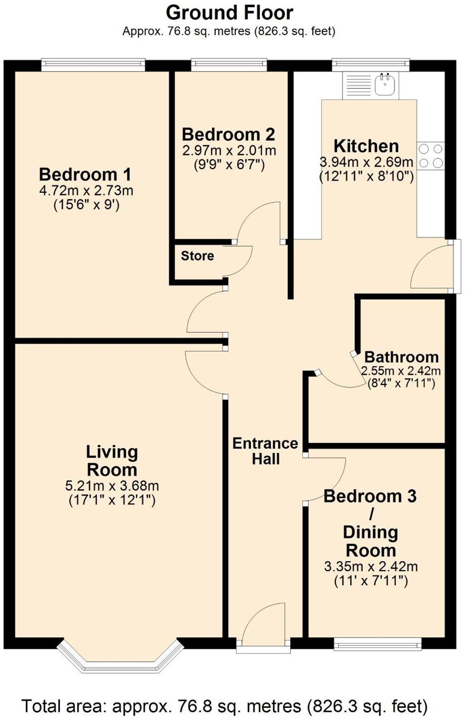 Yew Tree Drive, Oswaldtwistle, BB5 floorplan