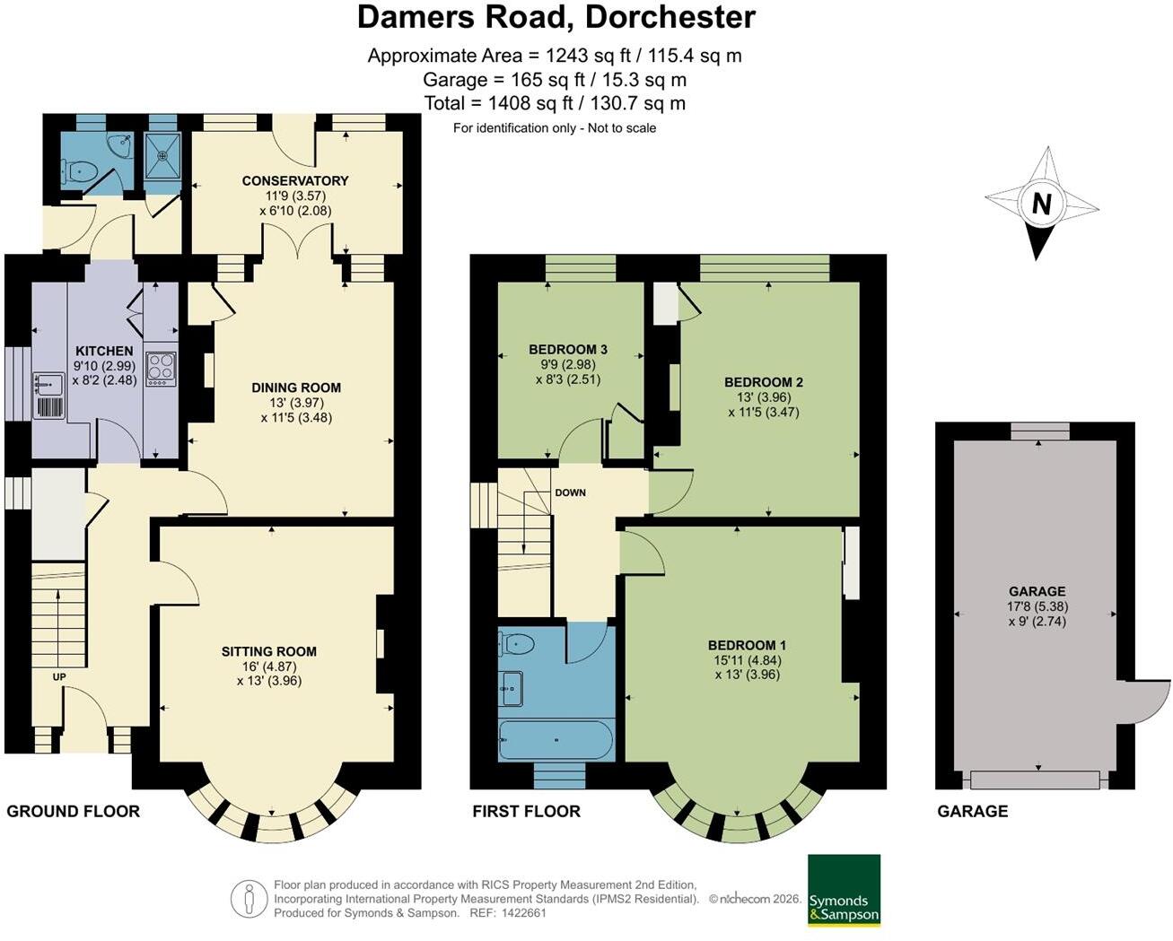 Damers Road, Dorchester floorplan