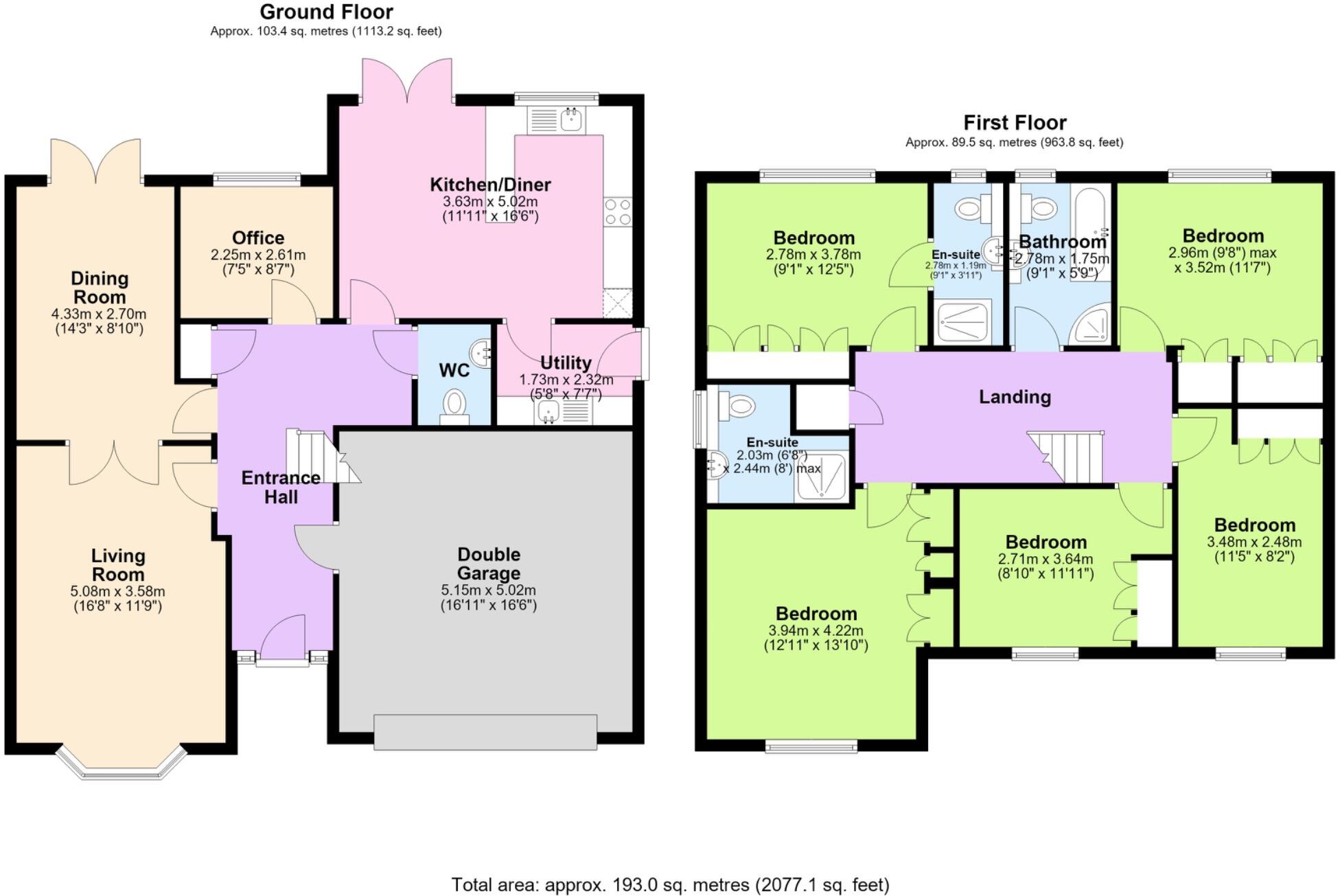 Finchale Avenue, Priorslee, Telford, Shropshire, TF2 9YE floorplan