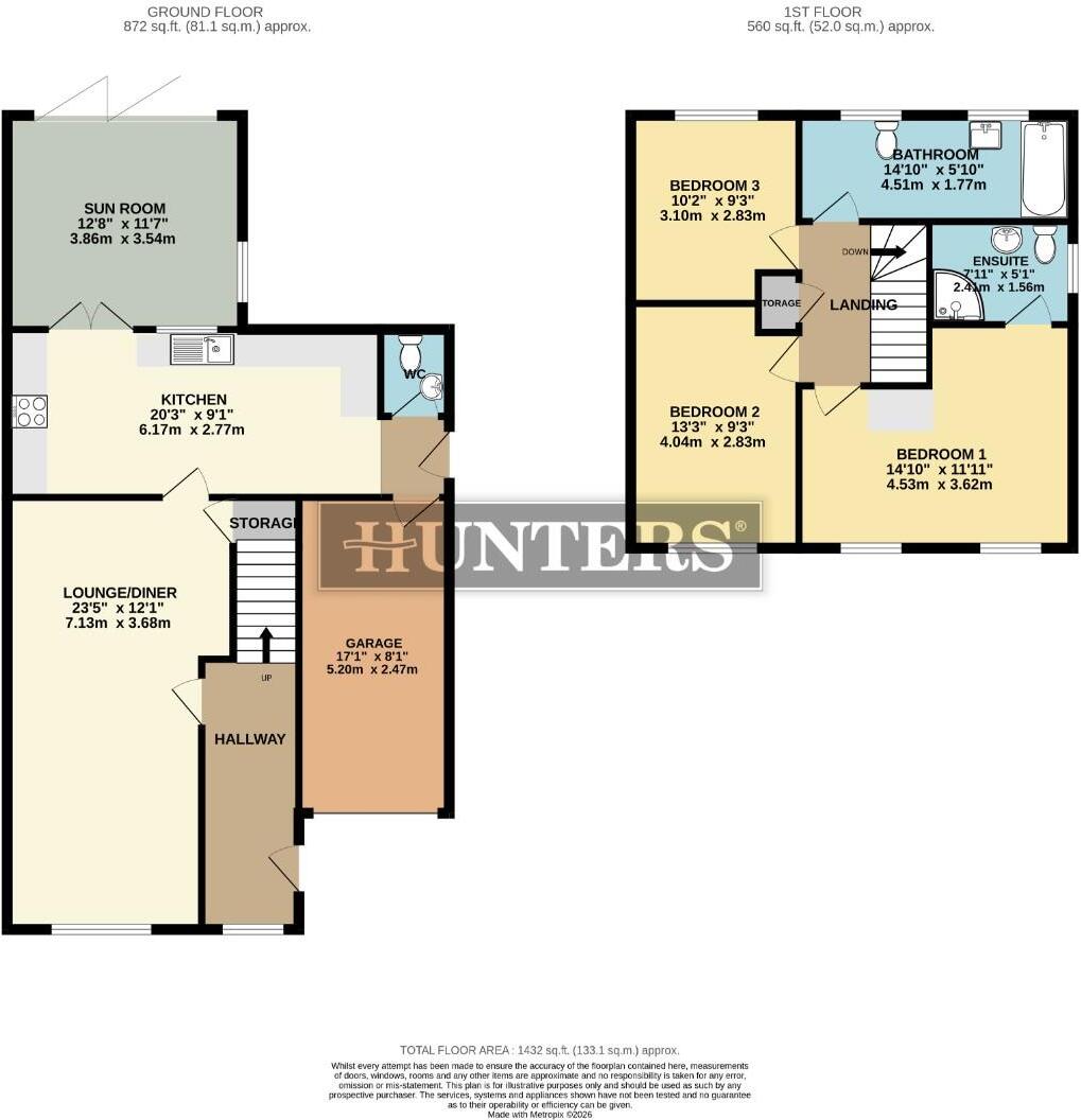 Balliol Drive, Scunthorpe floorplan