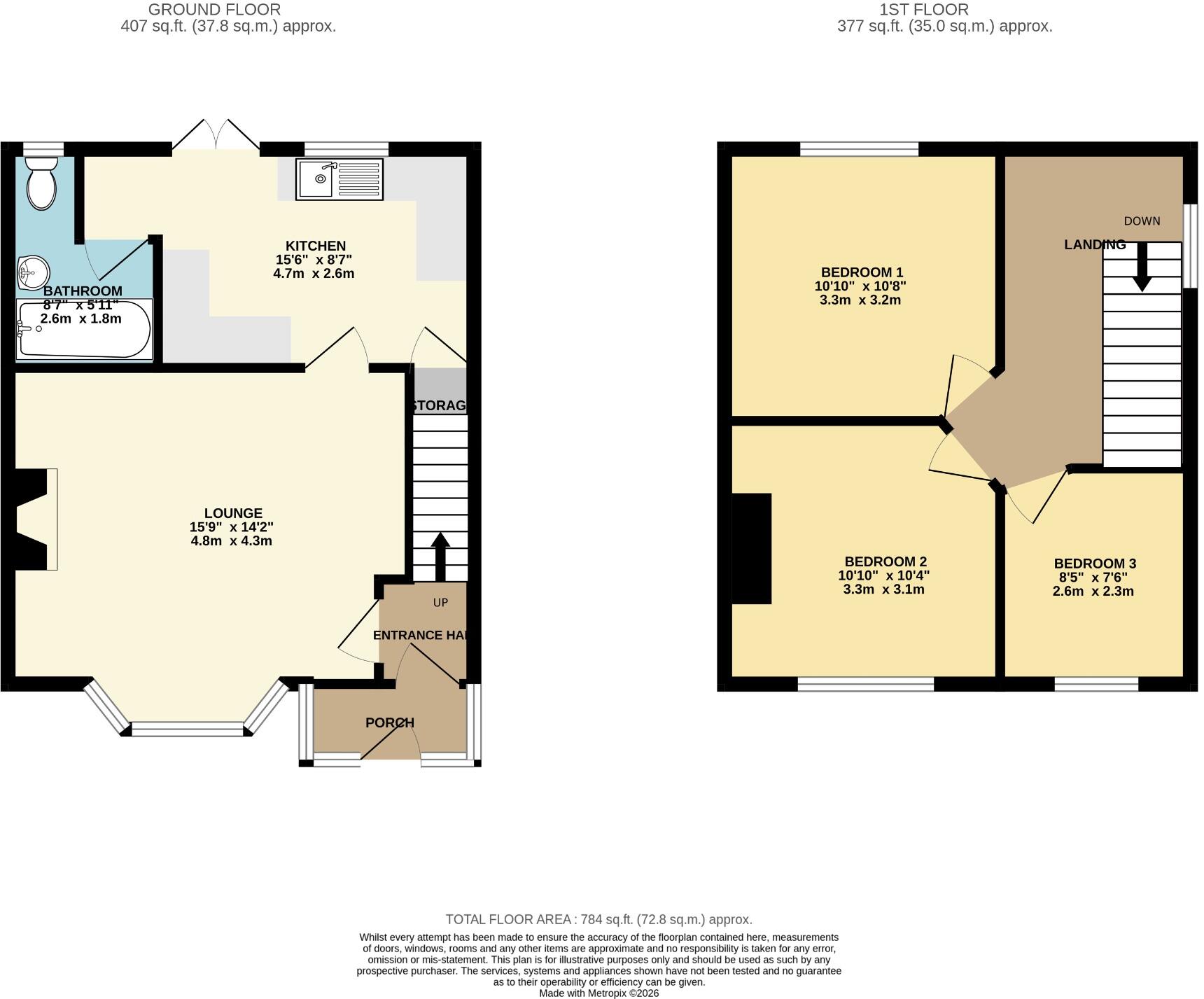 Sycamore Avenue, Newton-Le-Willows, WA12 8LT floorplan