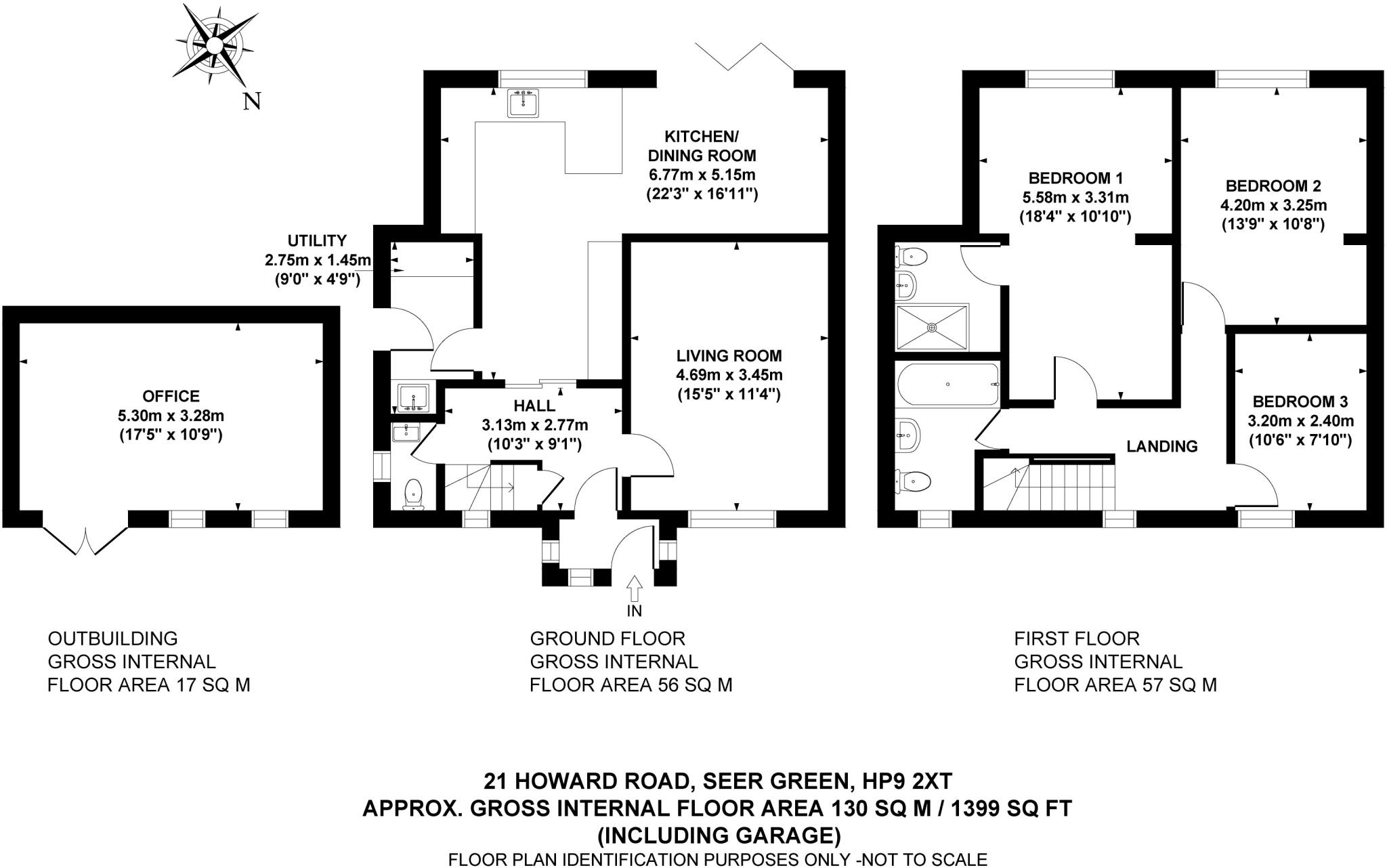 Howard Road, Seer Green, Beaconsfield, Buckinghamshire, HP9 floorplan