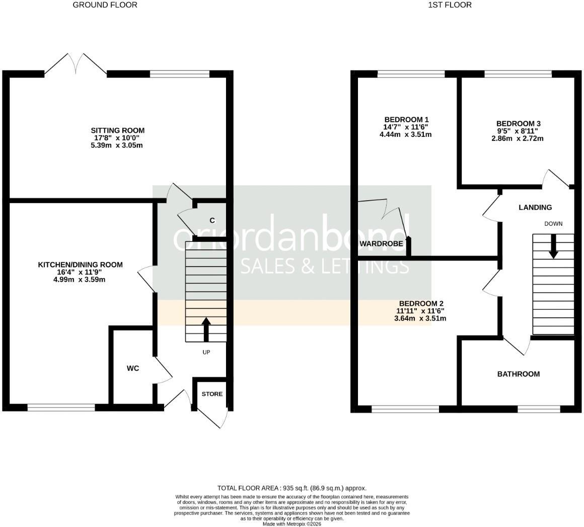 Maidencastle, Blackthorn, Northampton NN3 floorplan