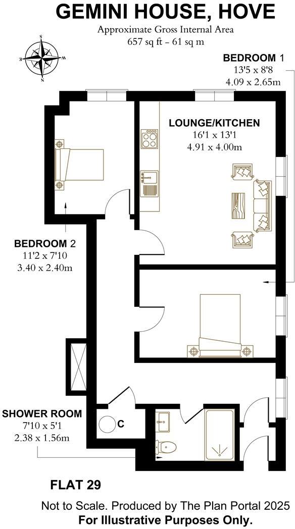 Gemini House, Hove floorplan