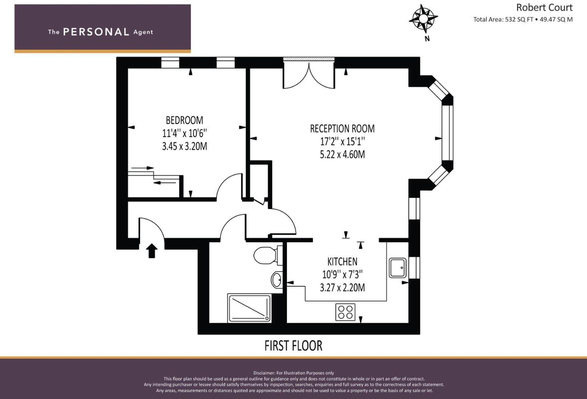 Sherwood Way, Epsom, KT19 floorplan