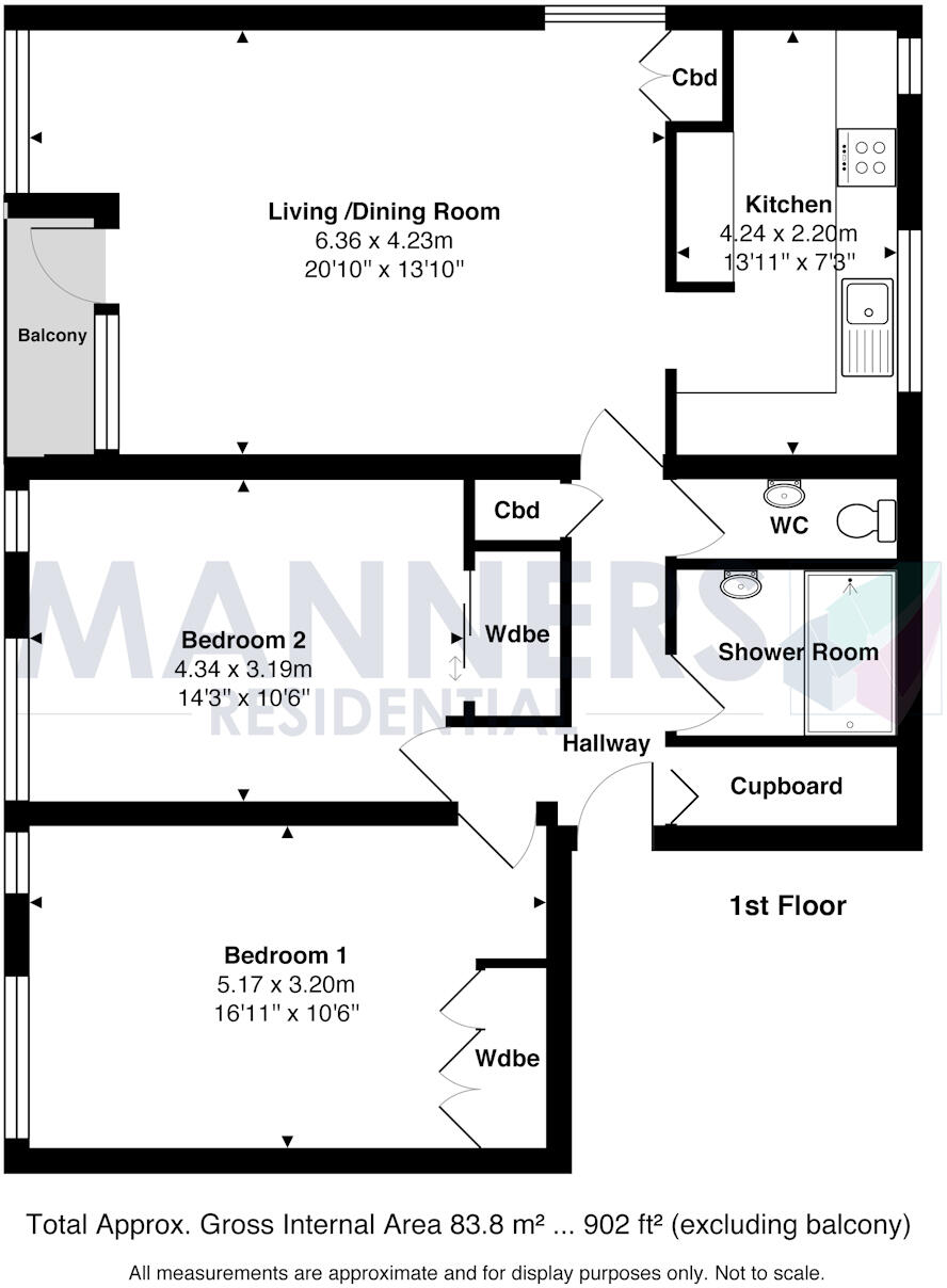 Chobham Road, Woking floorplan