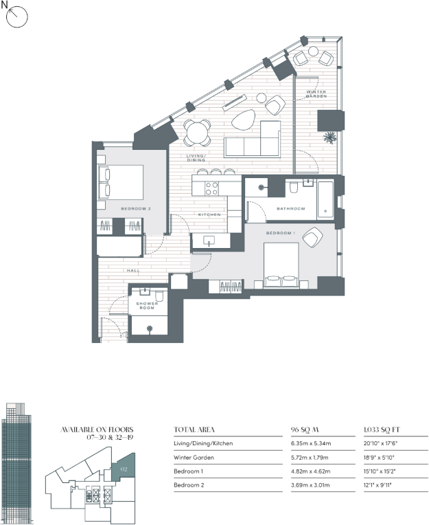 Nine Elms Lane, London, SW8 floorplan