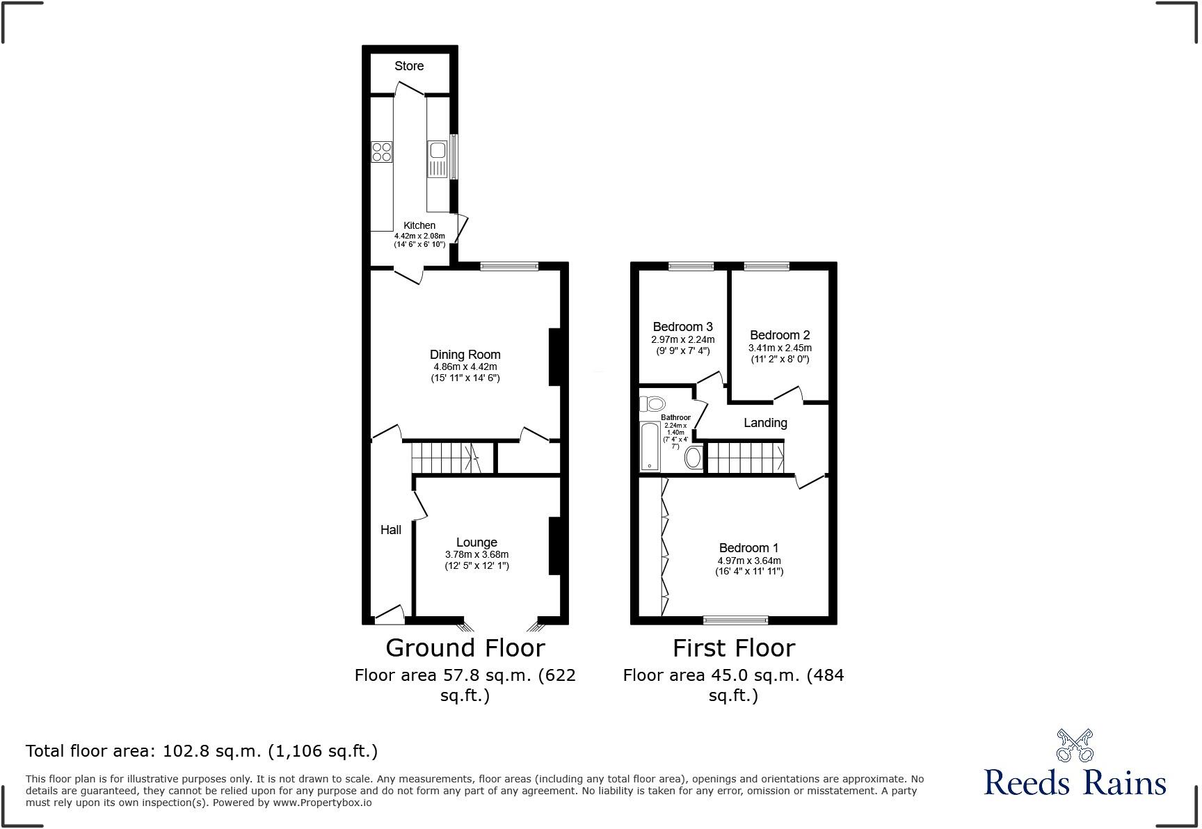 Colne Road, Burnley, Lancashire, BB10 floorplan