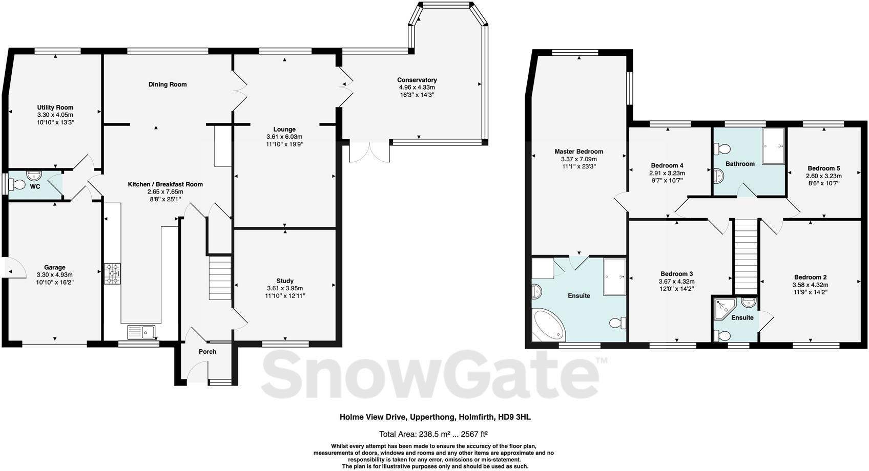 Holme View Drive, Upperthong, Holmfirth HD9 floorplan
